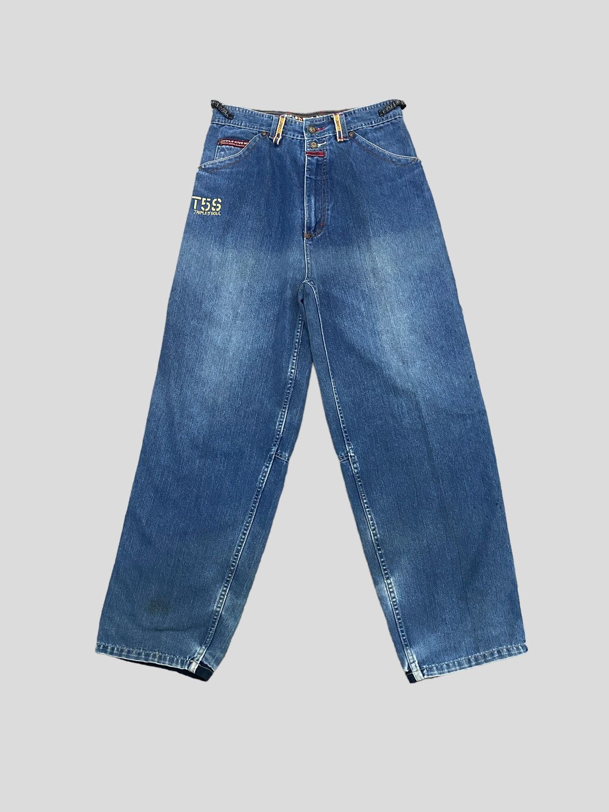 Triple 5 Soul × Vintage VINTAGE TRIPLE 5 SOUL BAGGY HIP HOP STYLE DENIM Size US 28 / EU 44 - 2 Thumbnail