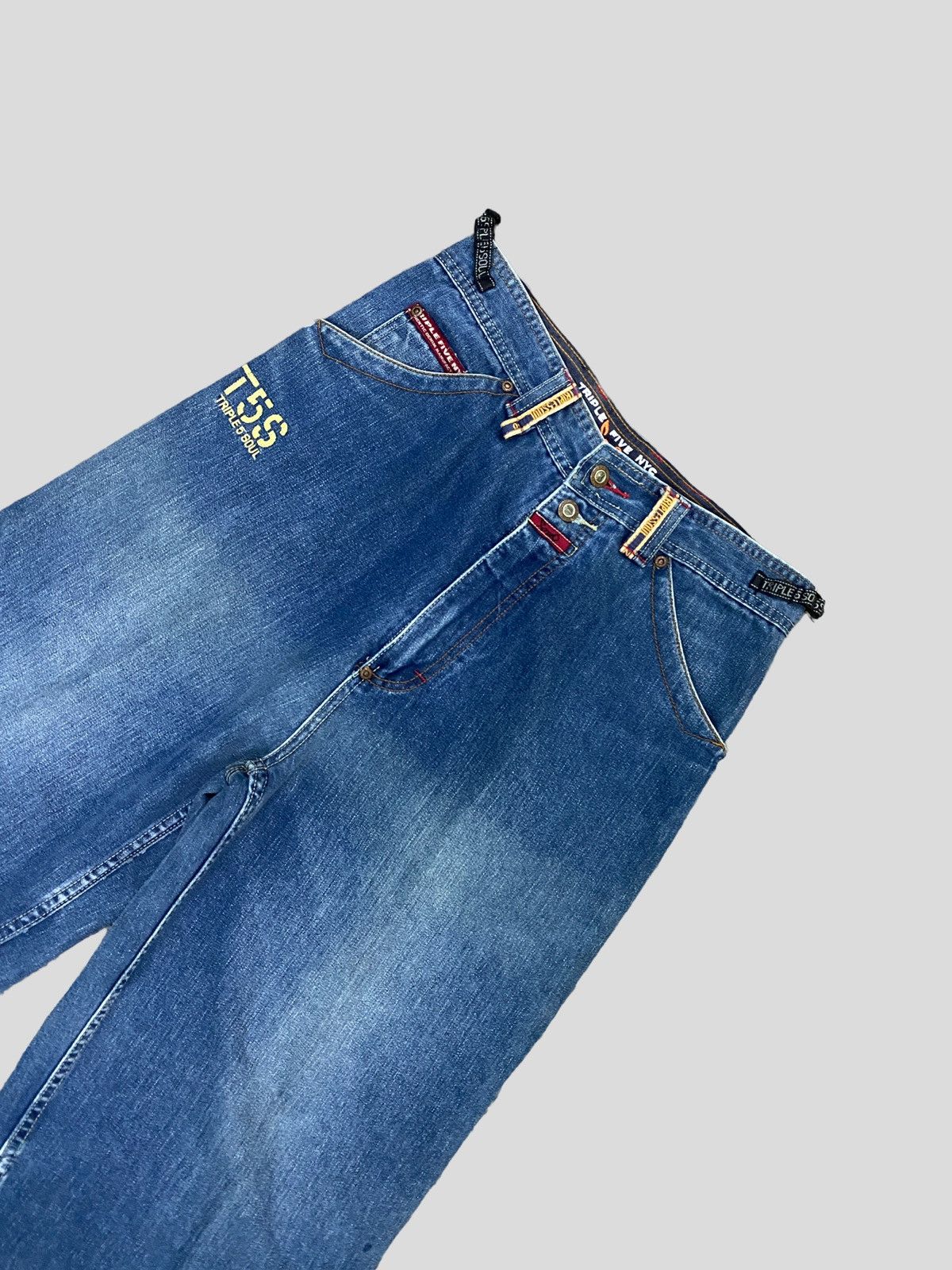 Triple 5 Soul × Vintage VINTAGE TRIPLE 5 SOUL BAGGY HIP HOP STYLE DENIM Size US 28 / EU 44 - 3 Thumbnail