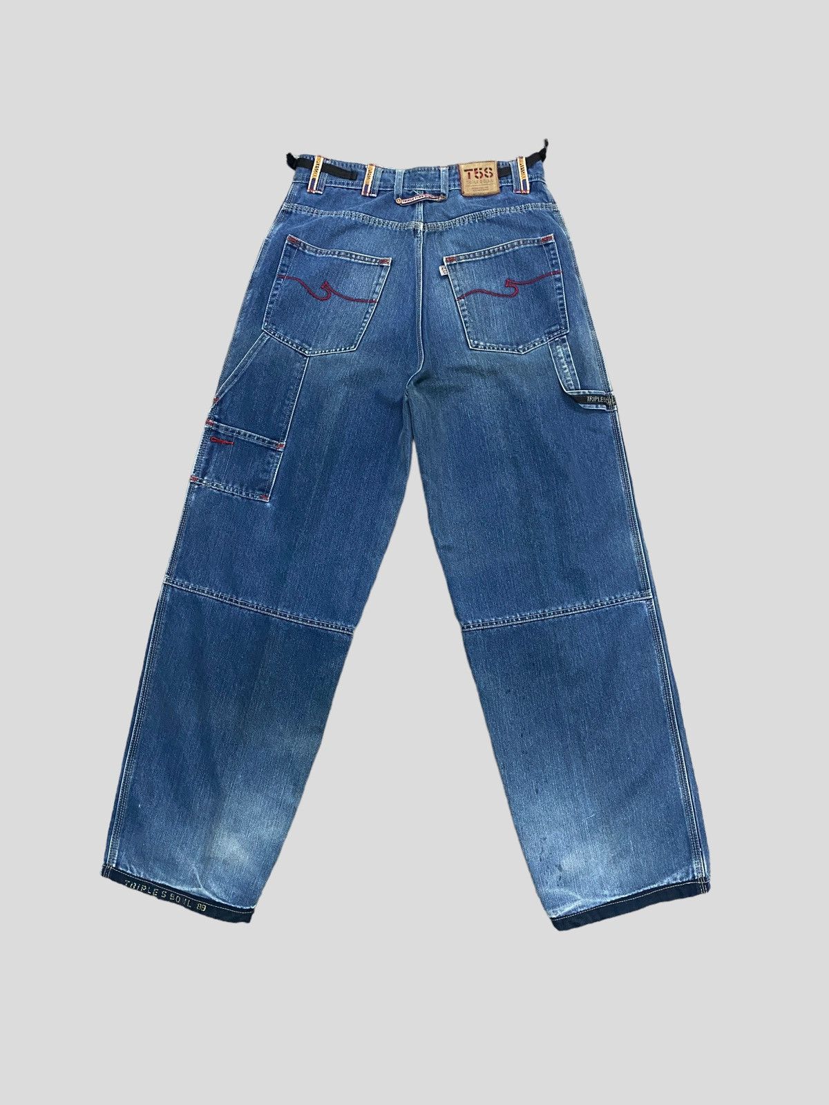 image of Triple 5 Soul Baggy Hip Hop Style Denim in Blue, Men's (Size 28)