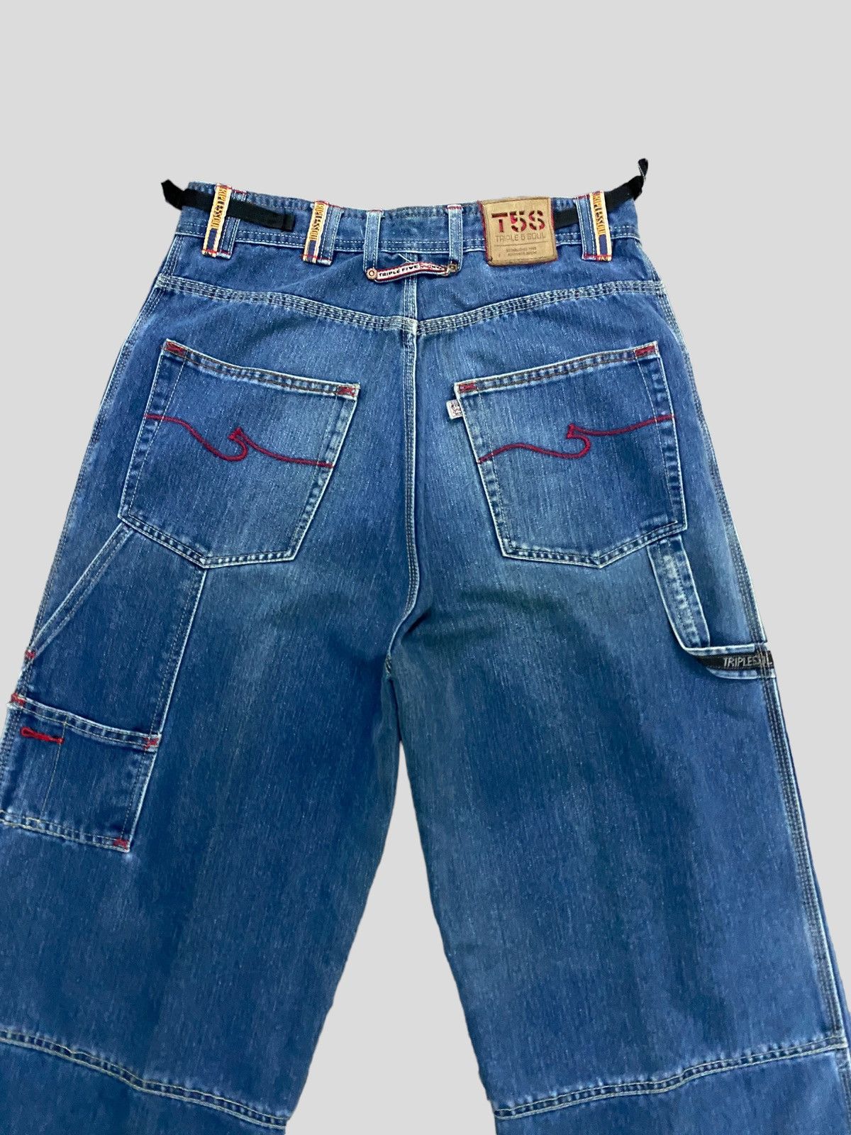 Triple 5 Soul × Vintage VINTAGE TRIPLE 5 SOUL BAGGY HIP HOP STYLE DENIM Size US 28 / EU 44 - 10 Thumbnail