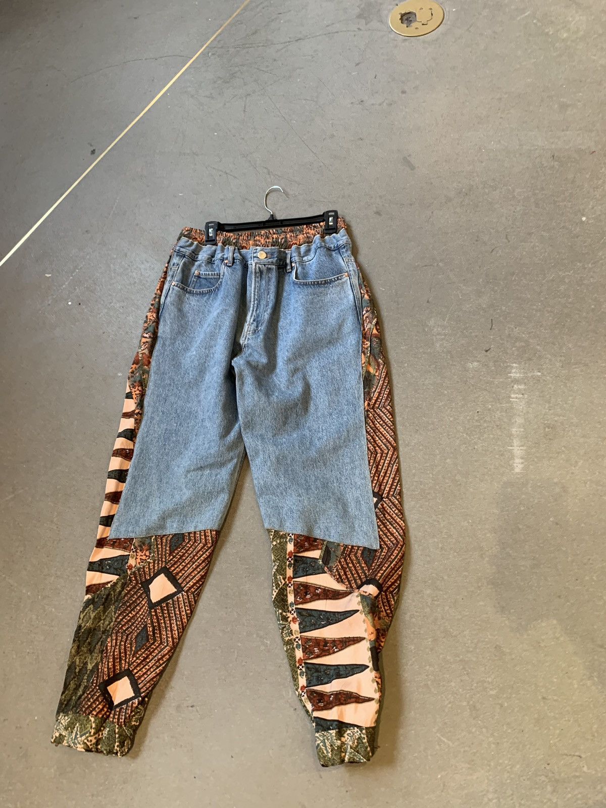 Martine Rose Lightwash Cross Hatch Design Denim | Grailed