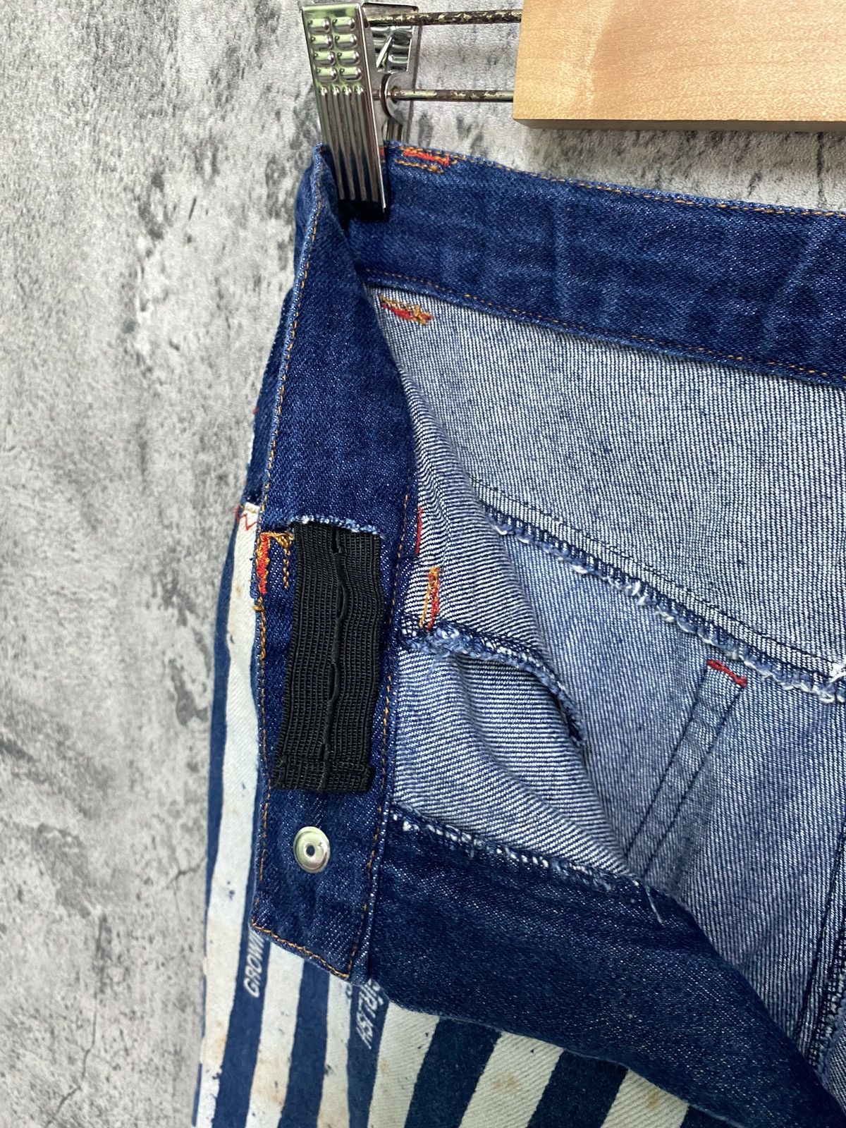 Designer × Japanese Brand Japanese CHUCHUM Star Striped Flared Design Pants Size US 26 / EU 42 - 18 Thumbnail