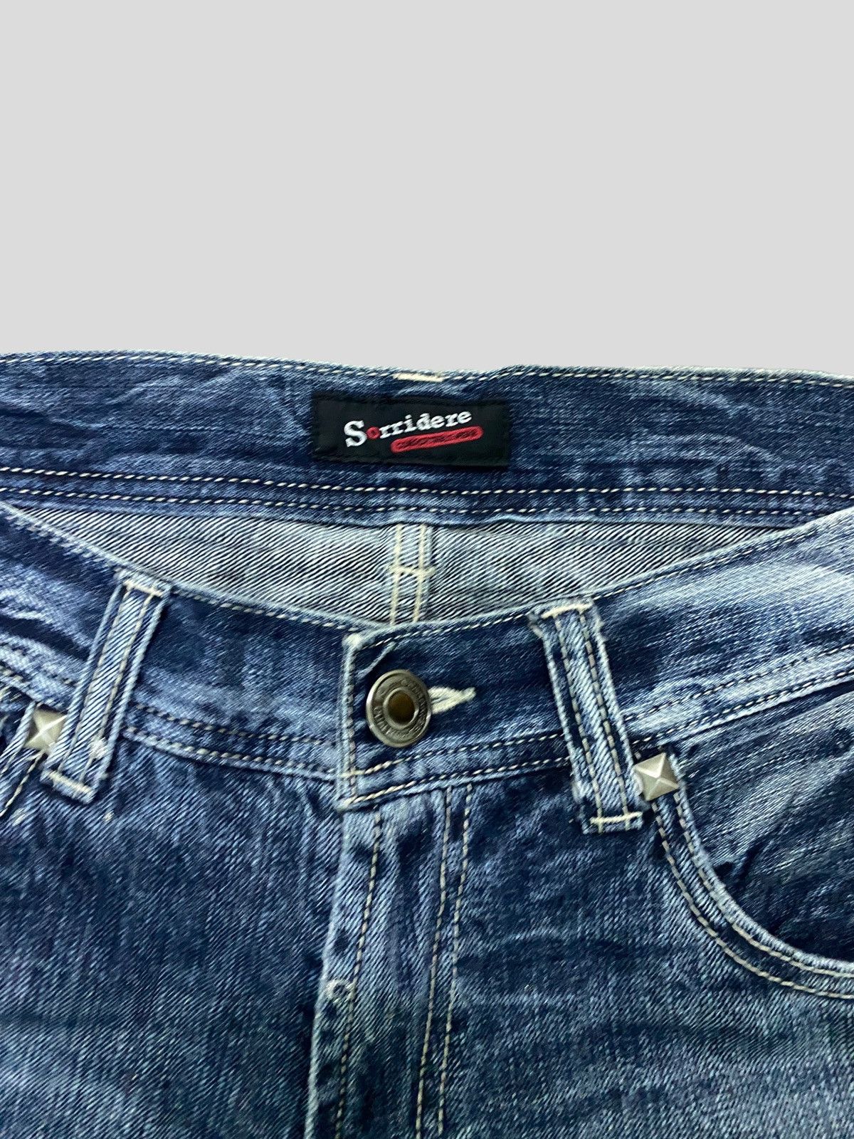 Hysteric Glamour VINTAGE SORRIDERE STUD GLITTER SPLASH FLARED DISTRESSED JEAN Size US 30 / EU 46 - 7 Thumbnail