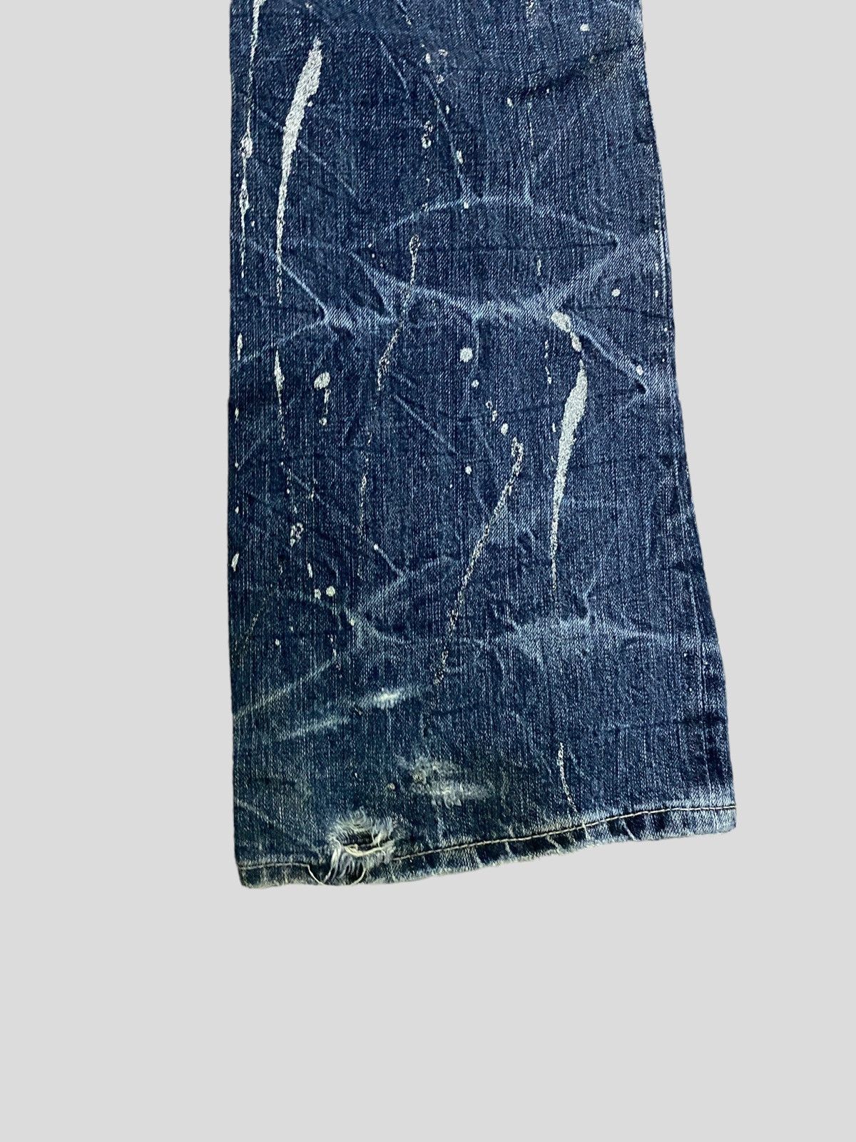 Hysteric Glamour VINTAGE SORRIDERE STUD GLITTER SPLASH FLARED DISTRESSED JEAN Size US 30 / EU 46 - 13 Thumbnail