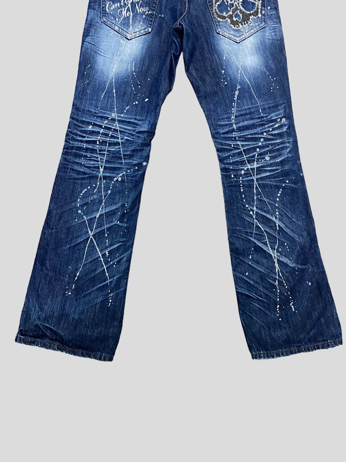Vintage VINTAGE SEMANTIC DESIGN STUD GLITTER SPLASH DENIM Size US 32 / EU 48 - 11 Thumbnail