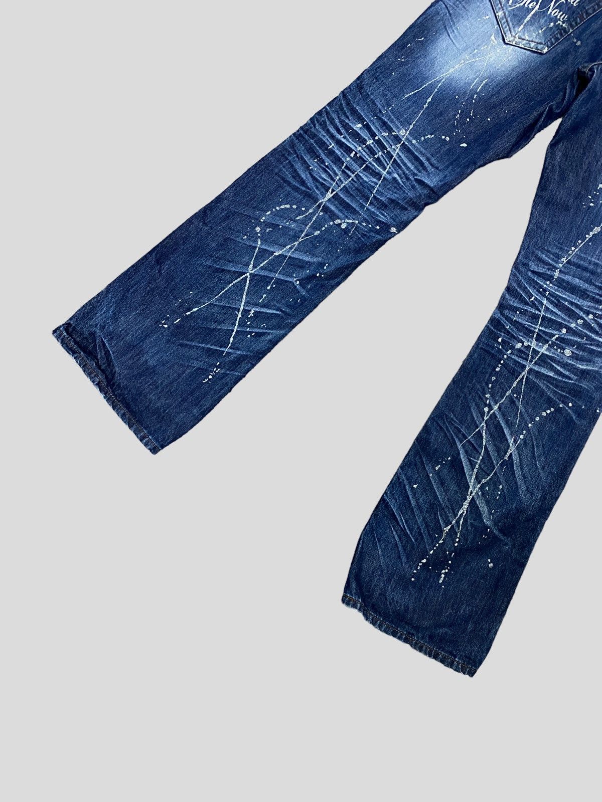 Vintage VINTAGE SEMANTIC DESIGN STUD GLITTER SPLASH DENIM Size US 32 / EU 48 - 9 Thumbnail