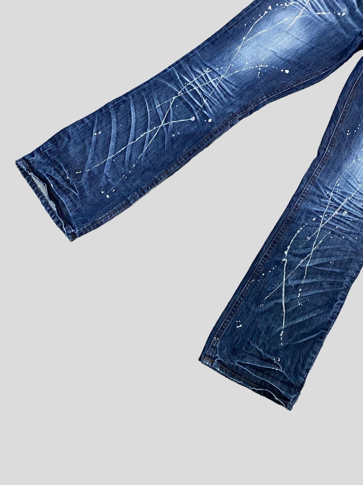 Vintage VINTAGE SEMANTIC DESIGN STUD GLITTER SPLASH DENIM Size US 32 / EU 48 - 4 Thumbnail