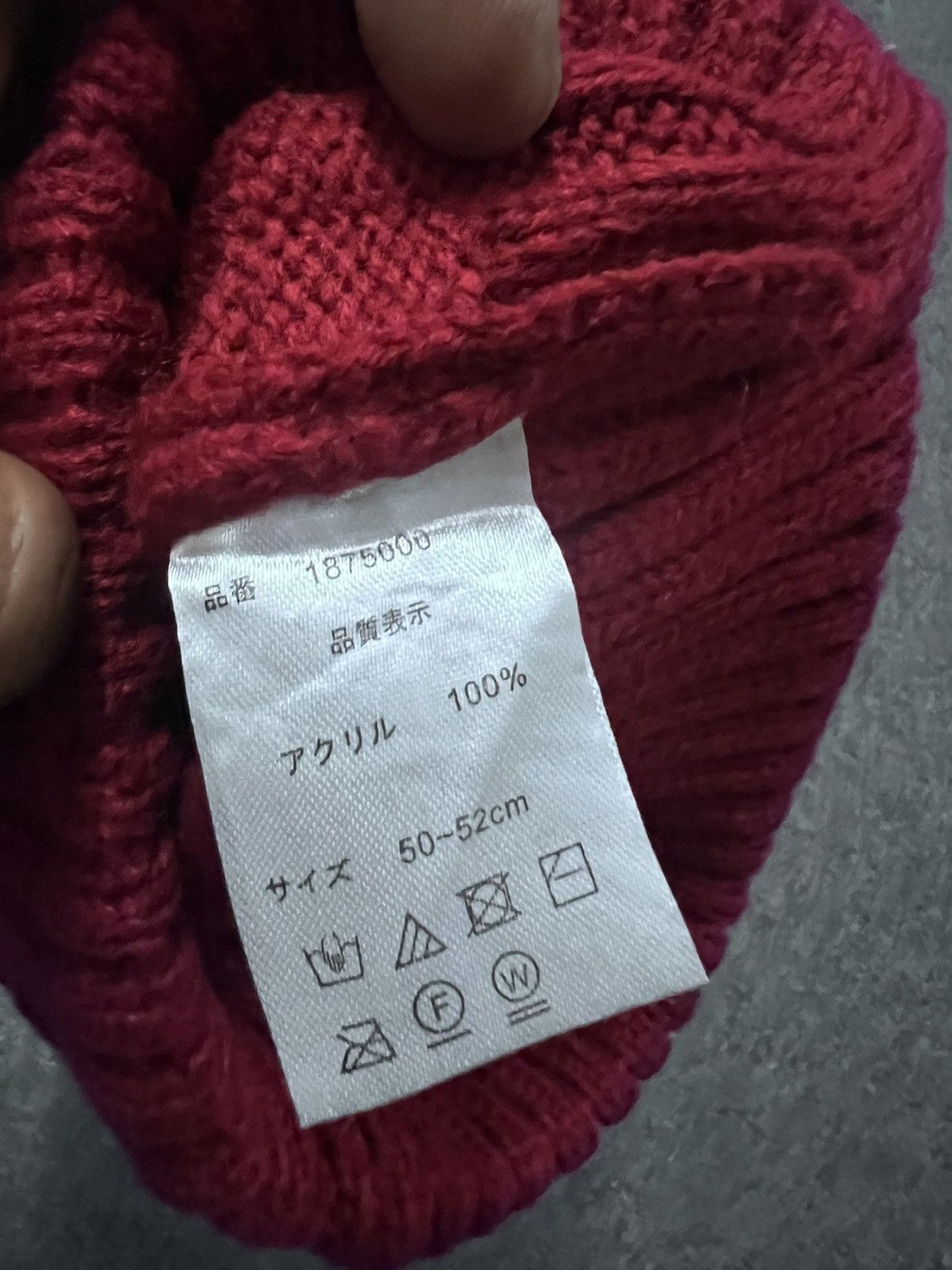 Japanese Brand × Vintage EAGLE HORN RED BEANIE CDG STYLE Size ONE SIZE - 3 Thumbnail