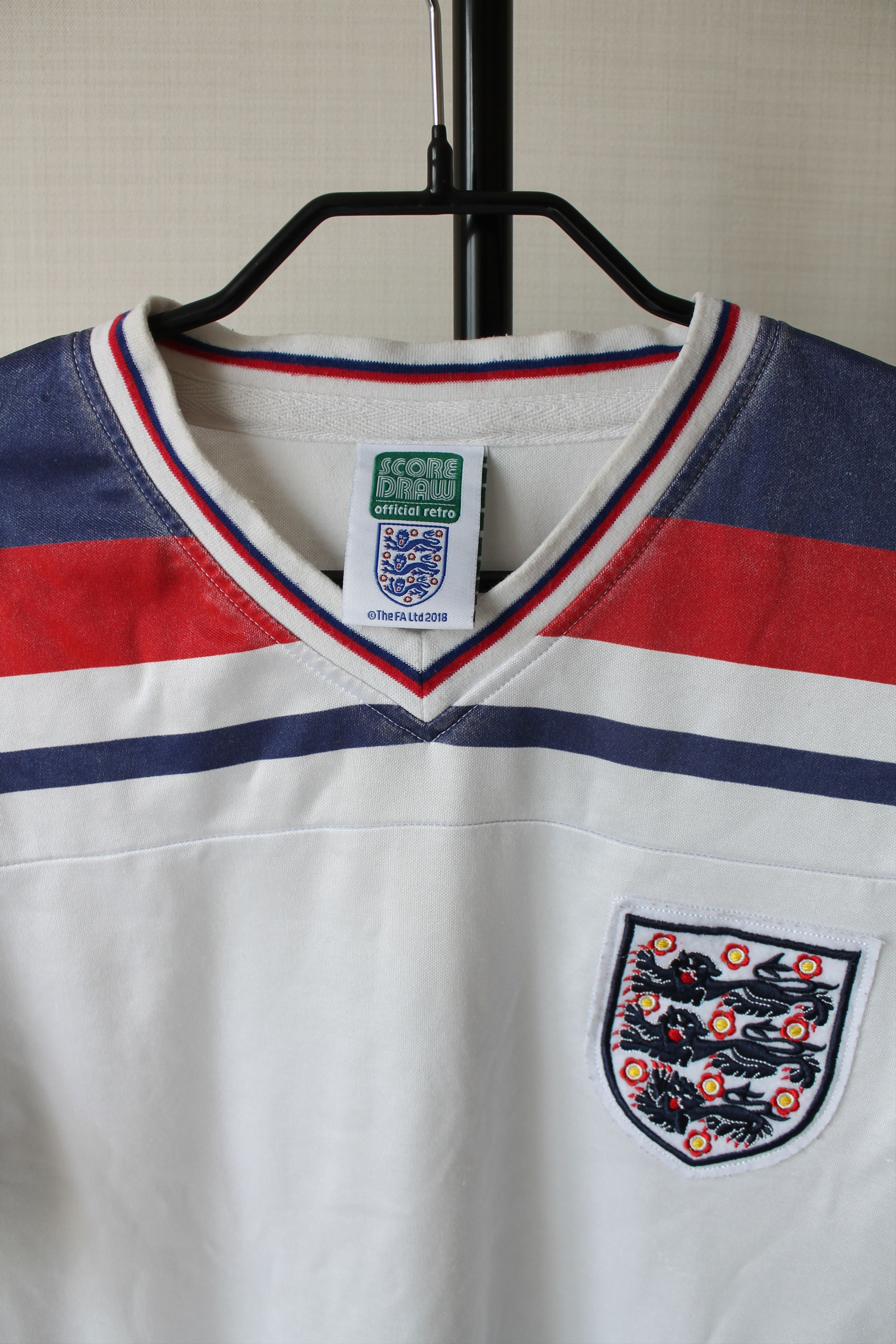 Vintage 1980 -1983 RETRO replica ENGLAND Team Soccer Size US M / EU 48-50 / 2 - 2 Thumbnail
