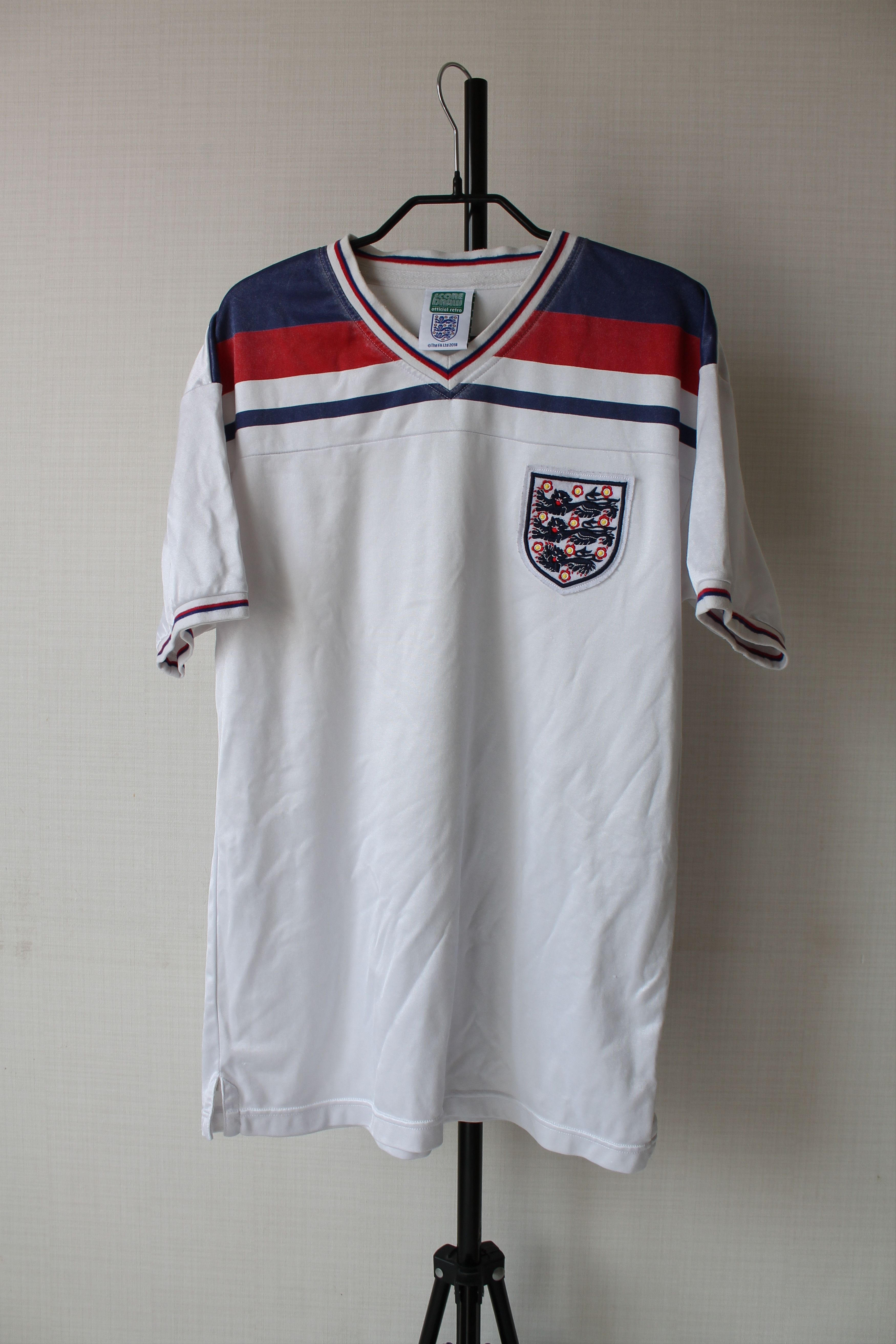 Vintage 1980 -1983 RETRO replica ENGLAND Team Soccer Size US M / EU 48-50 / 2 - 1 Thumbnail