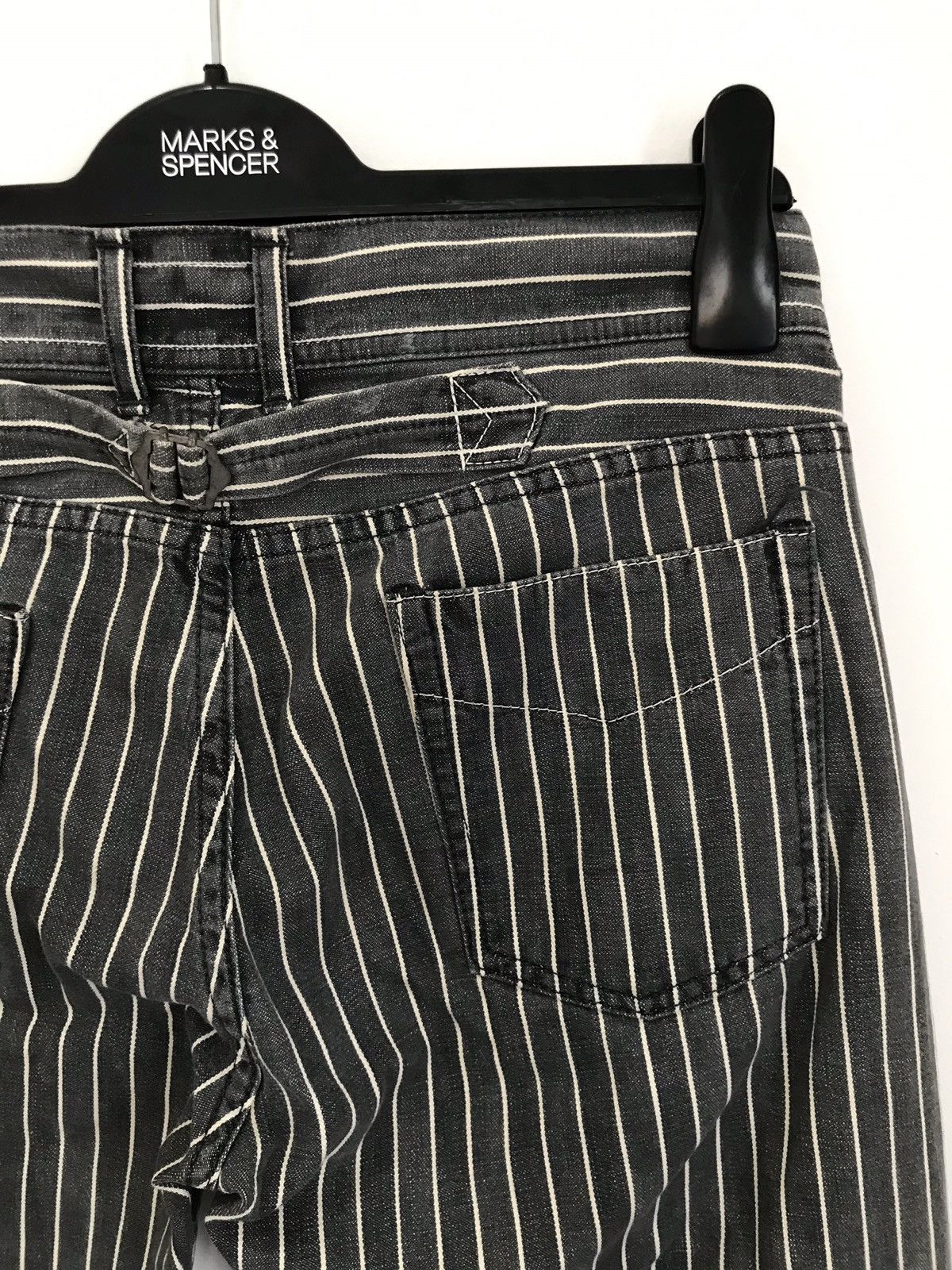 Designer × Japanese Brand Vintage Made In Japan Domingo Stripes Prisoners Retro Pants Size US 30 / EU 46 - 10 Thumbnail