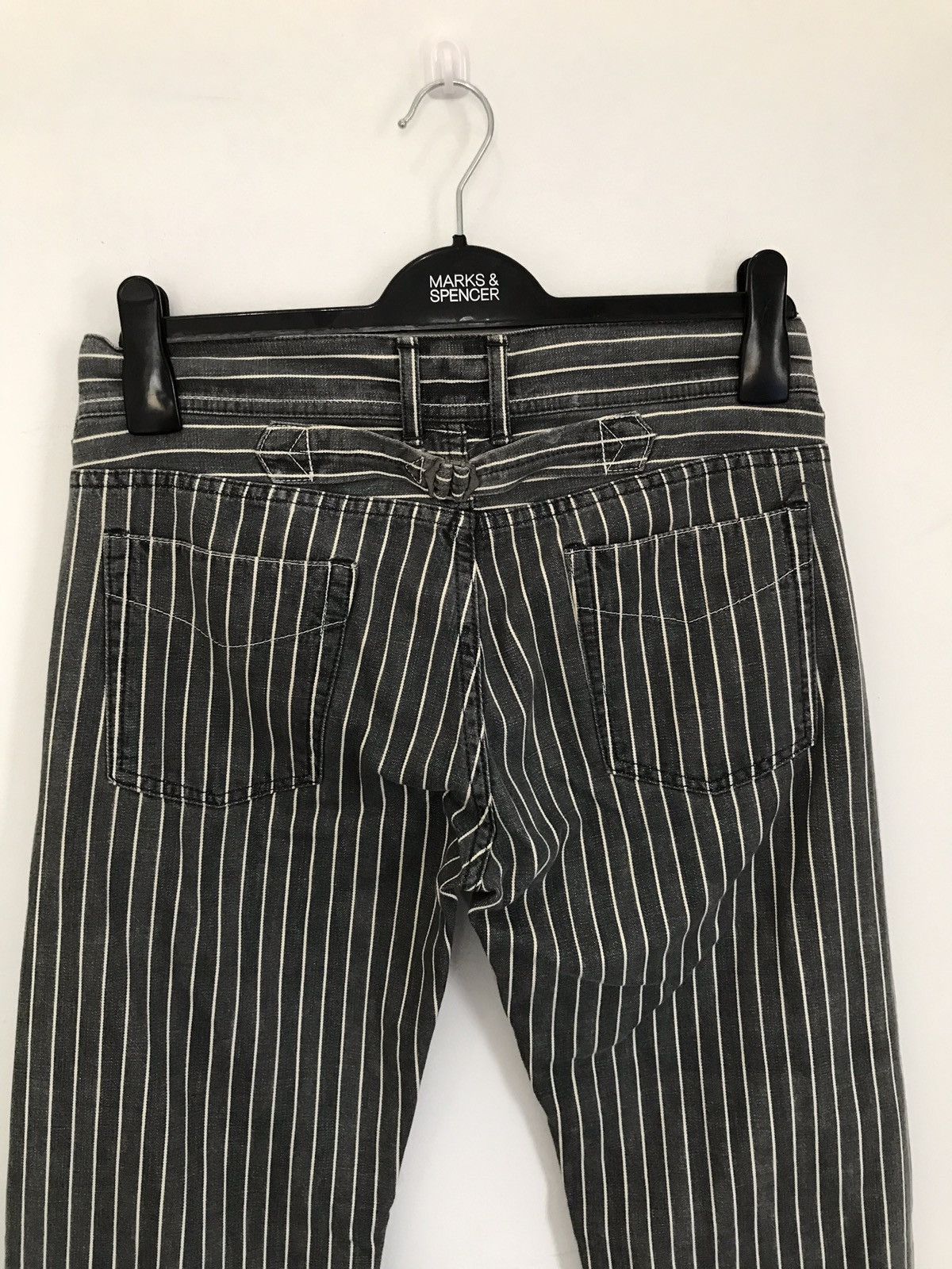 Designer × Japanese Brand Vintage Made In Japan Domingo Stripes Prisoners Retro Pants Size US 30 / EU 46 - 4 Thumbnail