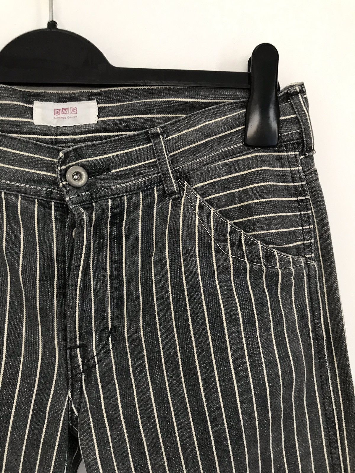 Designer × Japanese Brand Vintage Made In Japan Domingo Stripes Prisoners Retro Pants Size US 30 / EU 46 - 6 Thumbnail