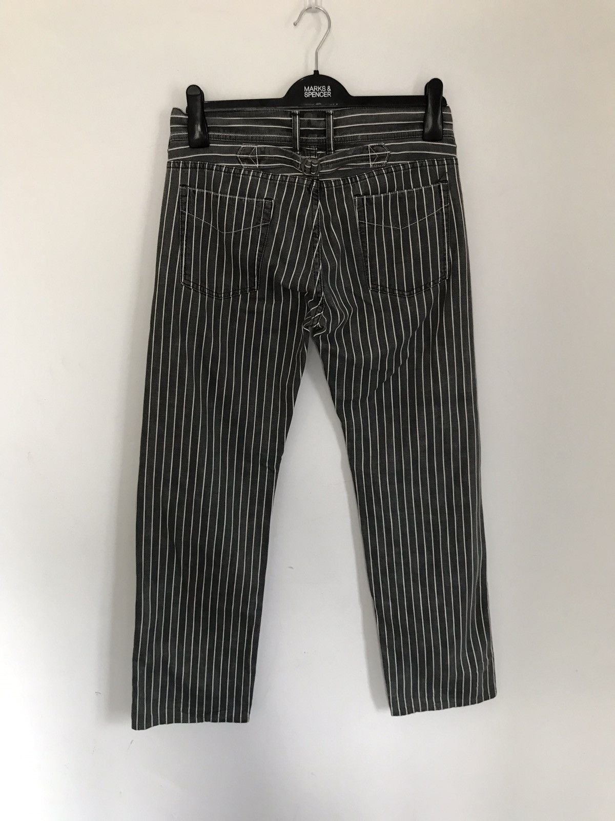 Designer × Japanese Brand Vintage Made In Japan Domingo Stripes Prisoners Retro Pants Size US 30 / EU 46 - 3 Thumbnail