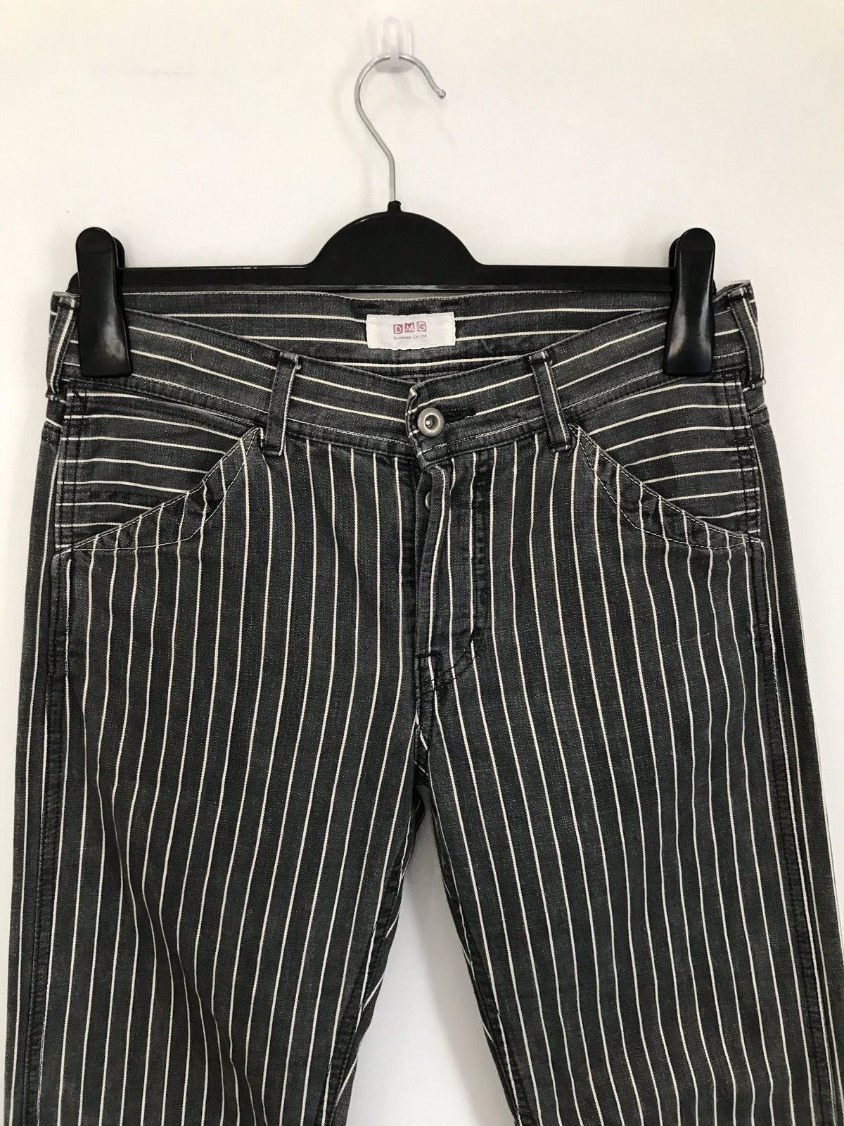 Designer × Japanese Brand Vintage Made In Japan Domingo Stripes Prisoners Retro Pants Size US 30 / EU 46 - 2 Thumbnail