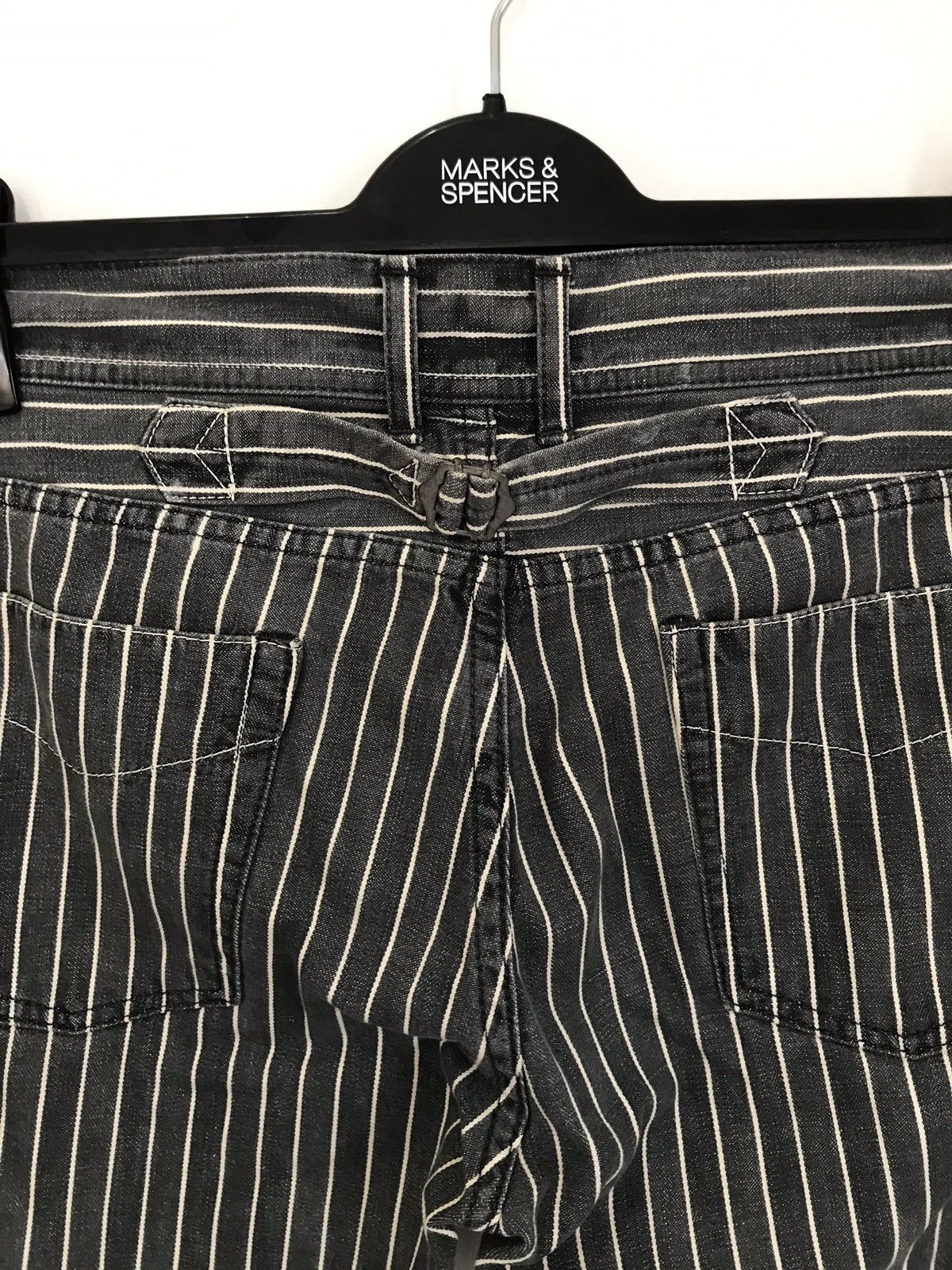 Designer × Japanese Brand Vintage Made In Japan Domingo Stripes Prisoners Retro Pants Size US 30 / EU 46 - 11 Thumbnail