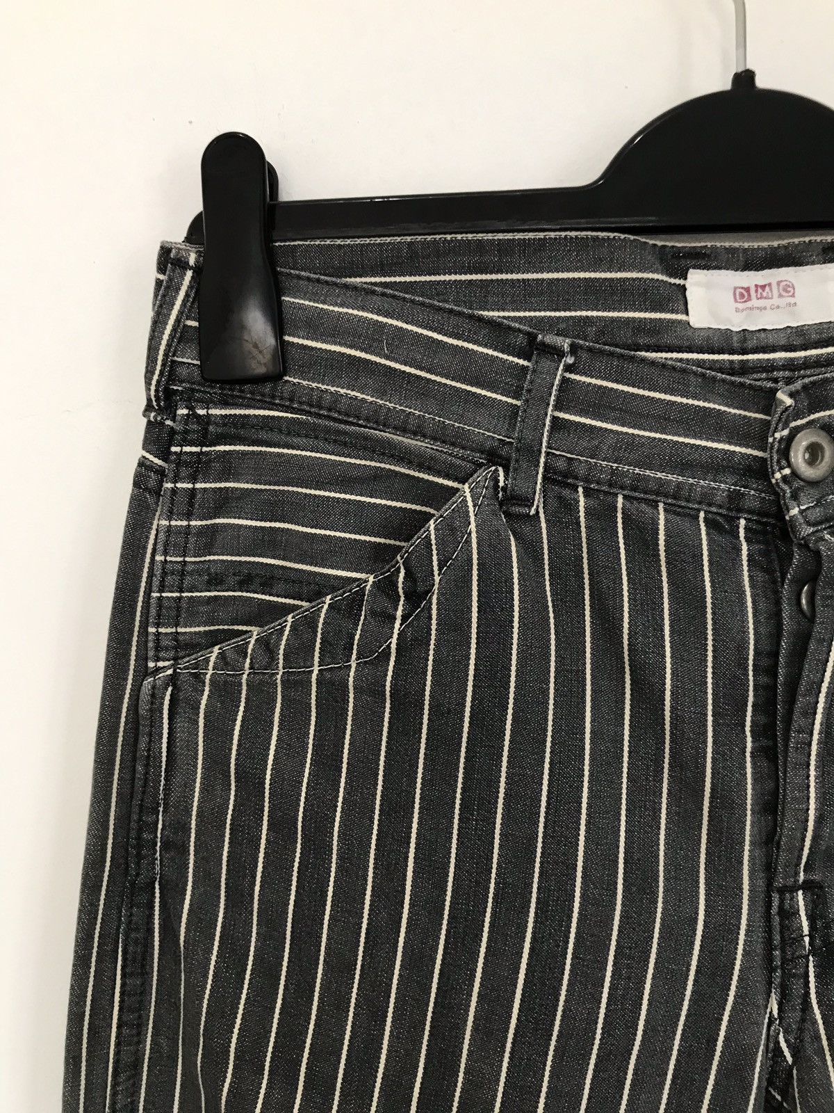 Designer × Japanese Brand Vintage Made In Japan Domingo Stripes Prisoners Retro Pants Size US 30 / EU 46 - 5 Thumbnail