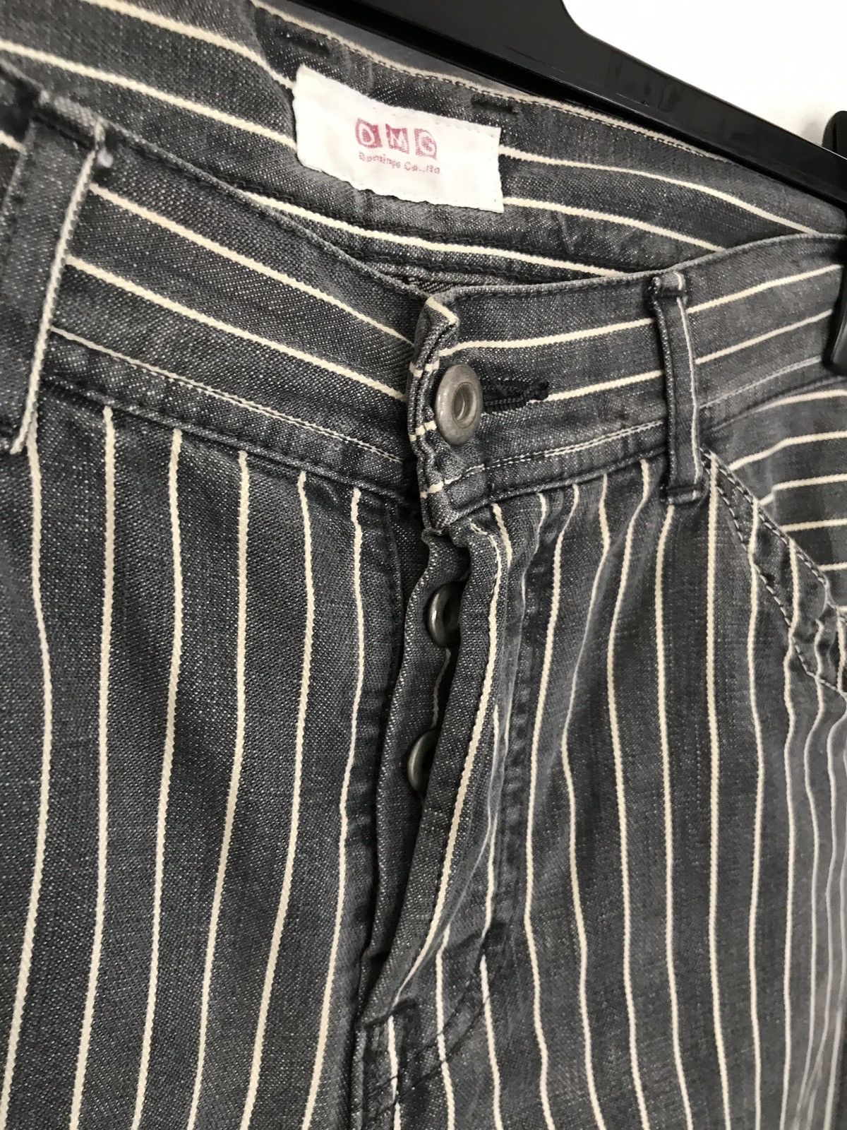 Designer × Japanese Brand Vintage Made In Japan Domingo Stripes Prisoners Retro Pants Size US 30 / EU 46 - 7 Thumbnail