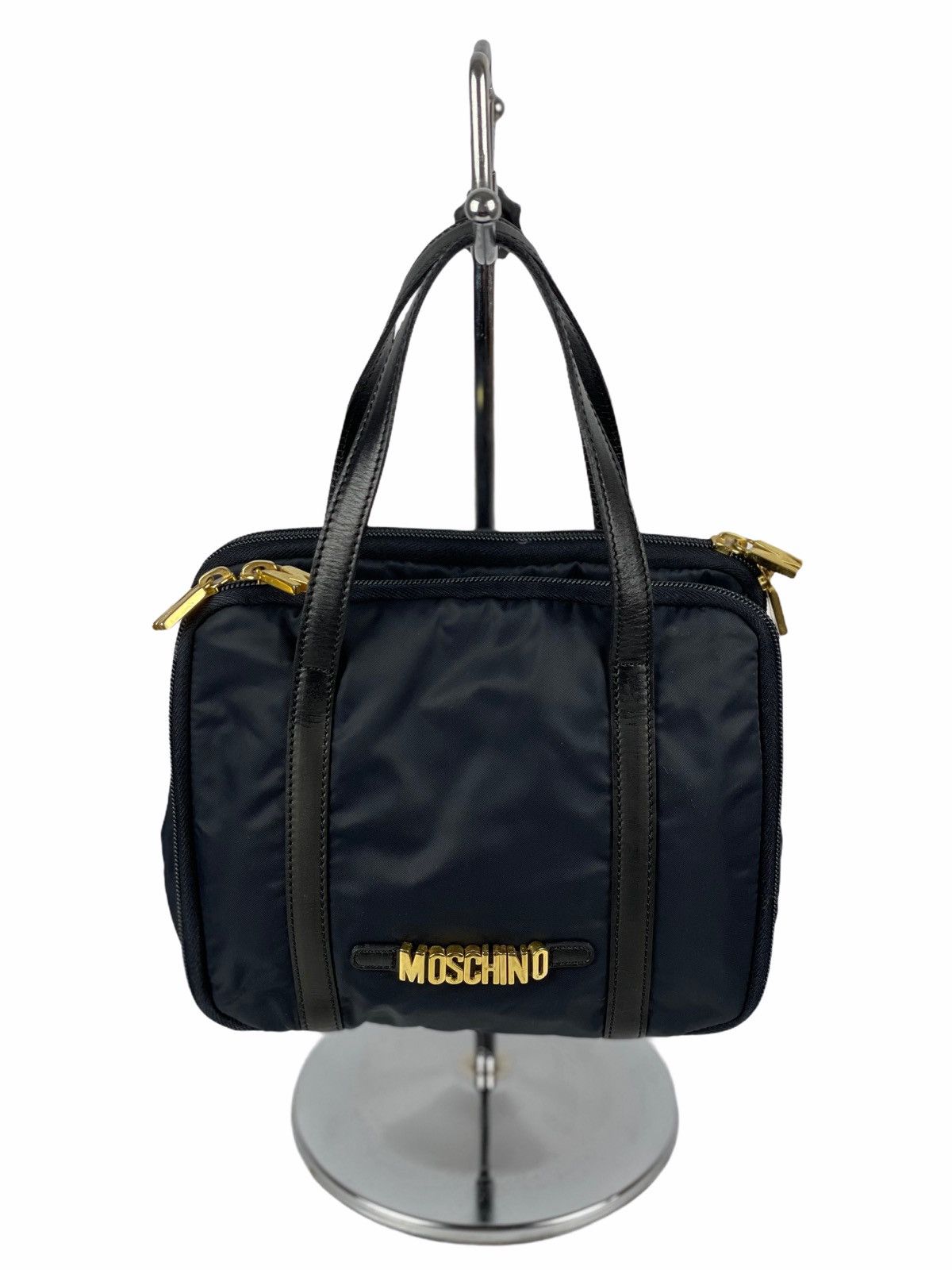 Moschino Redwall Vintage Nylon letters mini bag