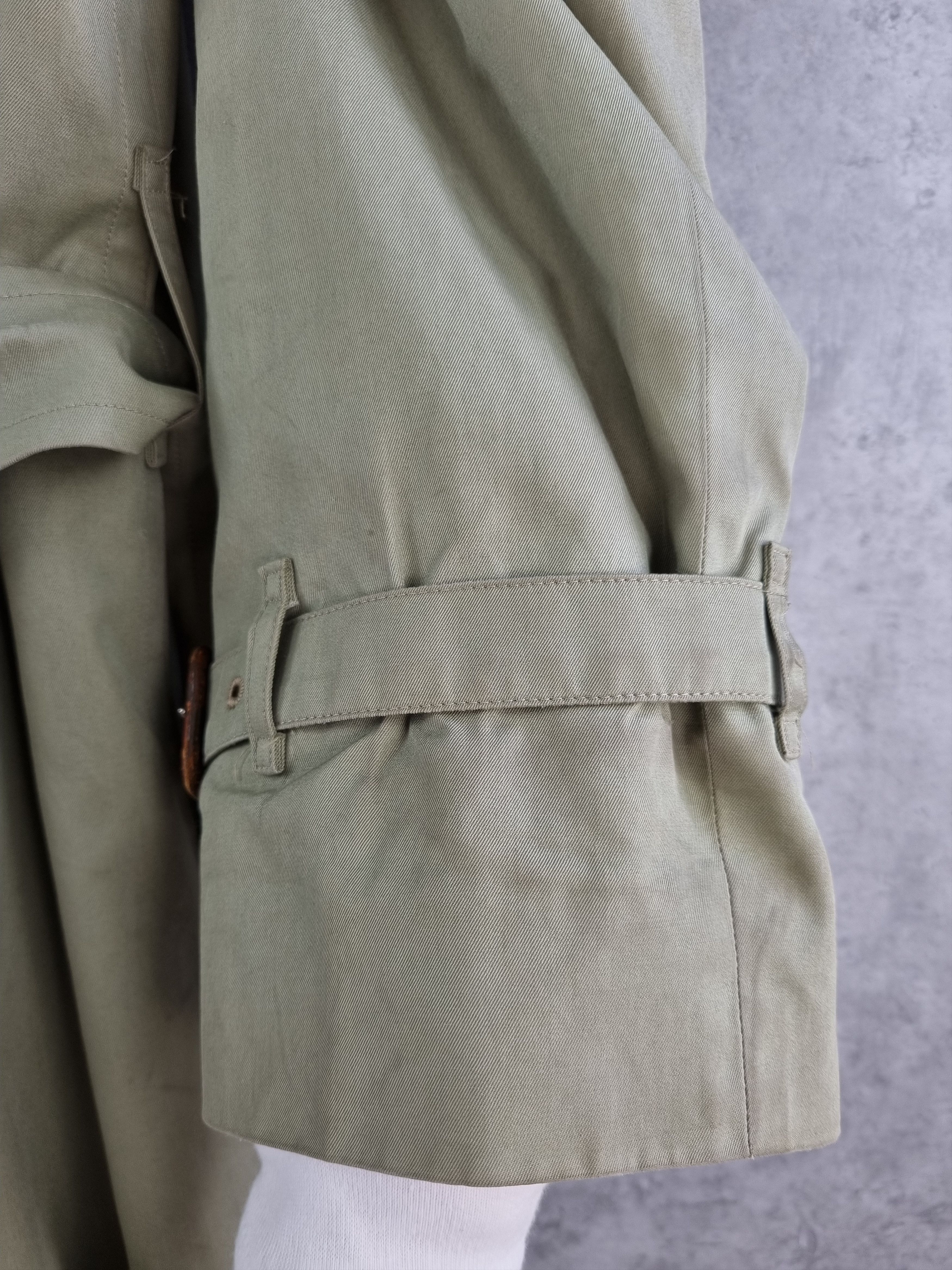 Burberry × Burberry Prorsum × Vintage 80s Burberrys Prorsum Trench Belted Coat Double Breasted Size US M / EU 48-50 / 2 - 12 Thumbnail
