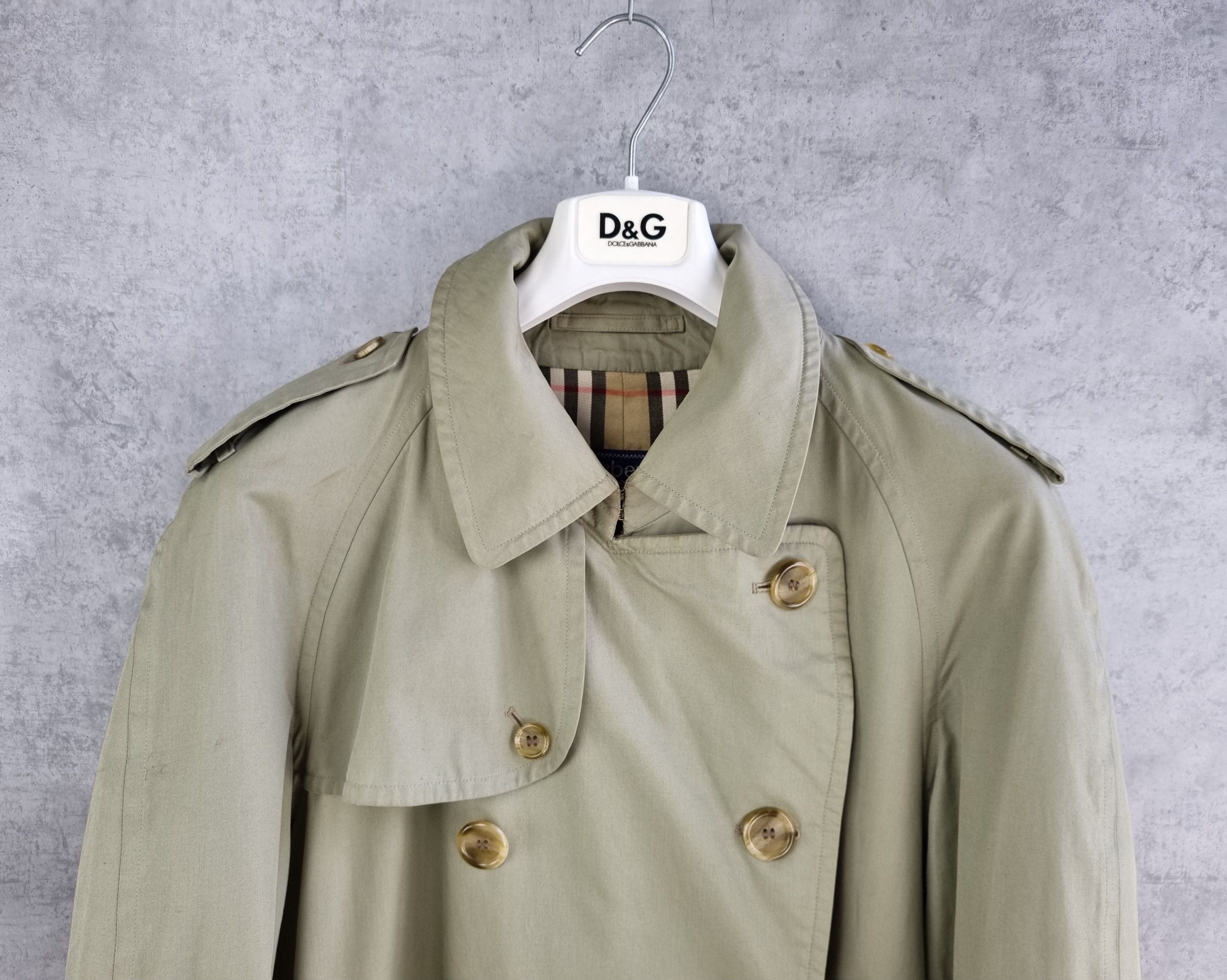 Burberry × Burberry Prorsum × Vintage 80s Burberrys Prorsum Trench Belted Coat Double Breasted Size US M / EU 48-50 / 2 - 4 Thumbnail