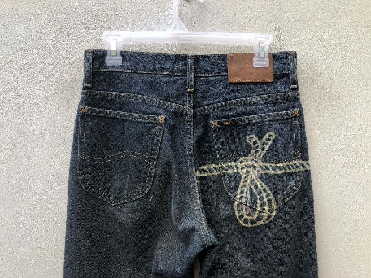 Lee Vintage Lee Japan Distressed Mesh Patchwork Denim Size US 29 - 16 Thumbnail