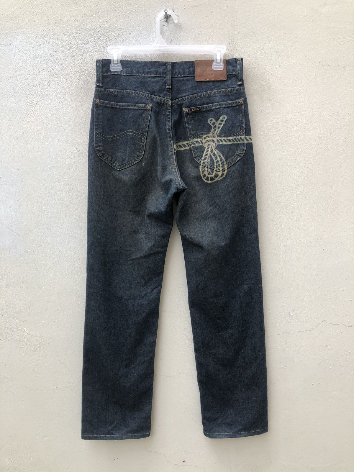 Lee Vintage Lee Japan Distressed Mesh Patchwork Denim Size US 29 - 15 Thumbnail