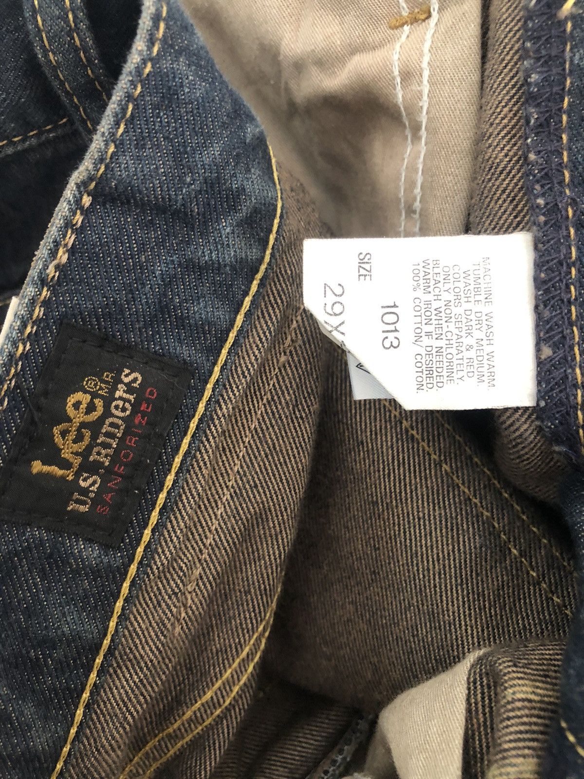 Lee Vintage Lee Japan Distressed Mesh Patchwork Denim Size US 29 - 21 Thumbnail