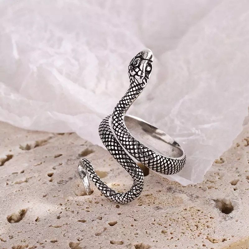 Jewelry × Vintage Simple Winding Snake Ring Size ONE SIZE - 1 Thumbnail