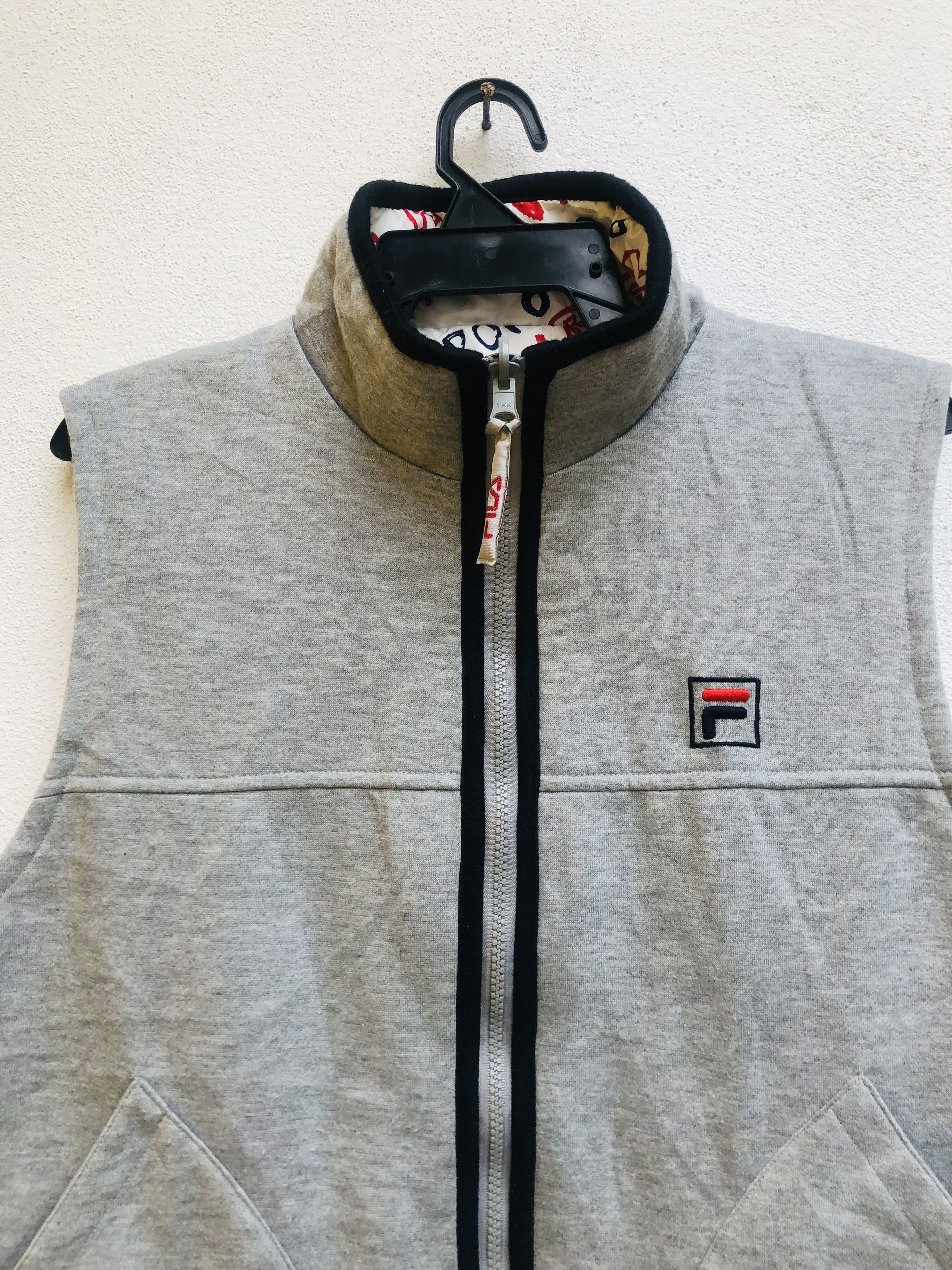 Japanese Brand × Vintage Vintage Fila Fullprint Reverse Bomber Vest Fashion Style Size US L / EU 52-54 / 3 - 9 Thumbnail