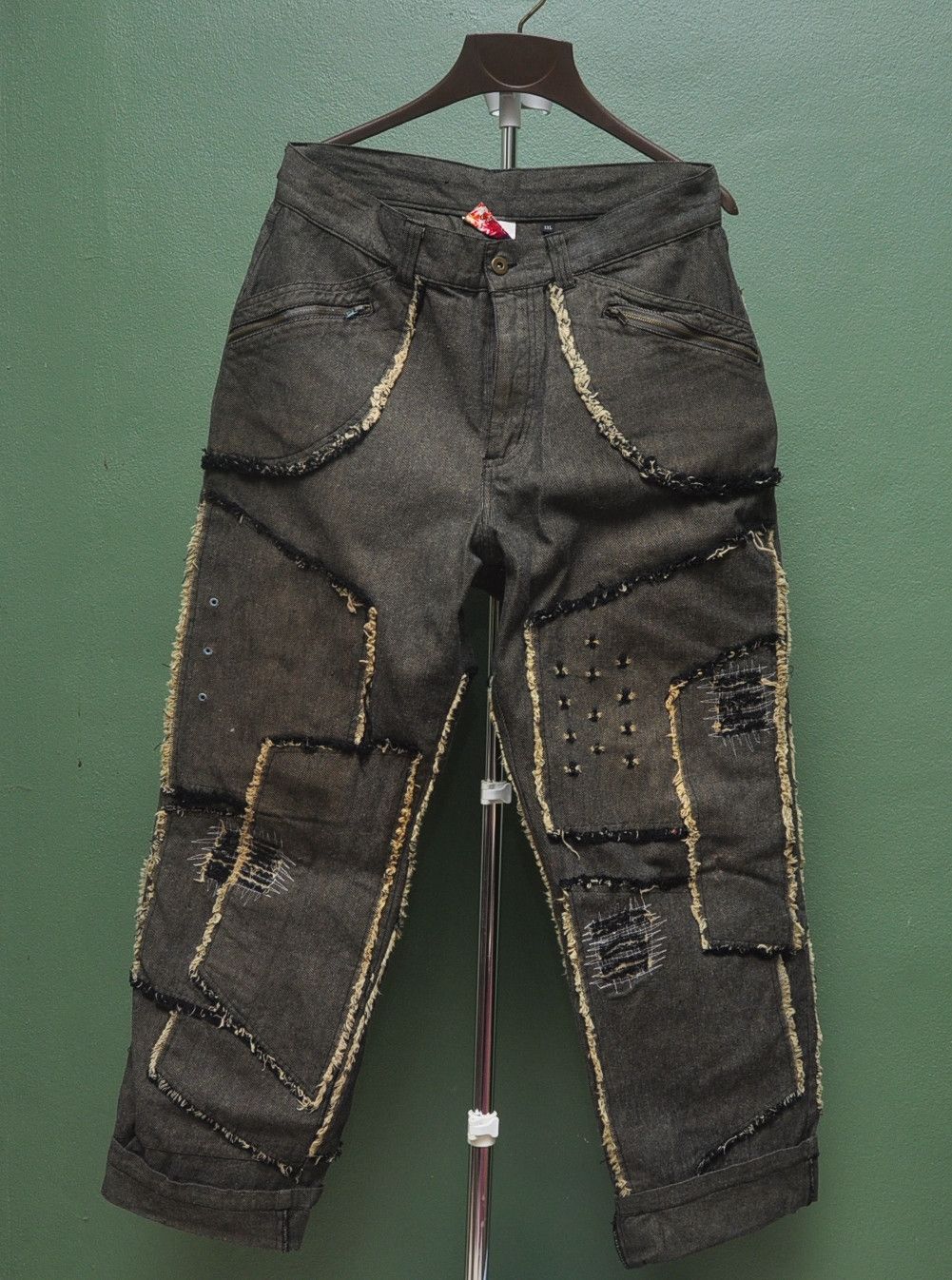 Designer × Japanese Brand Vintage Monogrm Distressed Denim Travis Scott Fashion Style Size US 34 / EU 50 - 1 Thumbnail