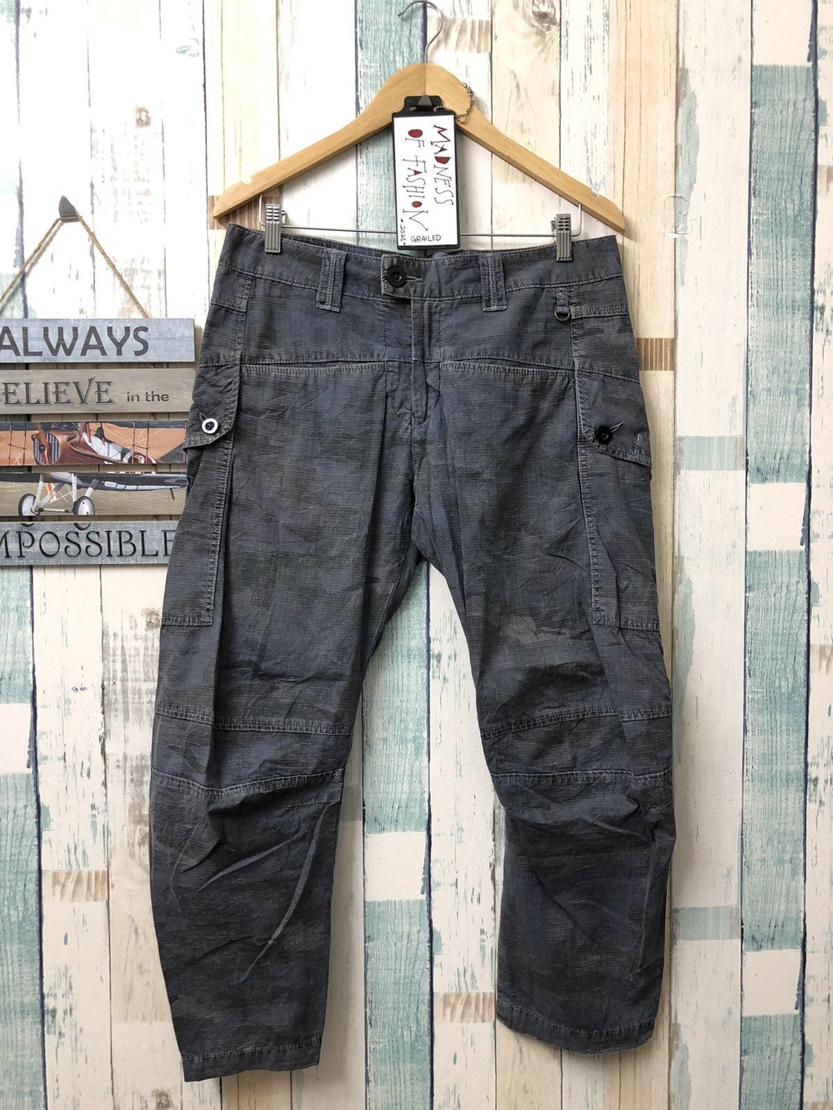 image of Marithe Francois Girbaud 2000S Mfg Hybrid Camo Cargo Pant, Men's (Size 33)