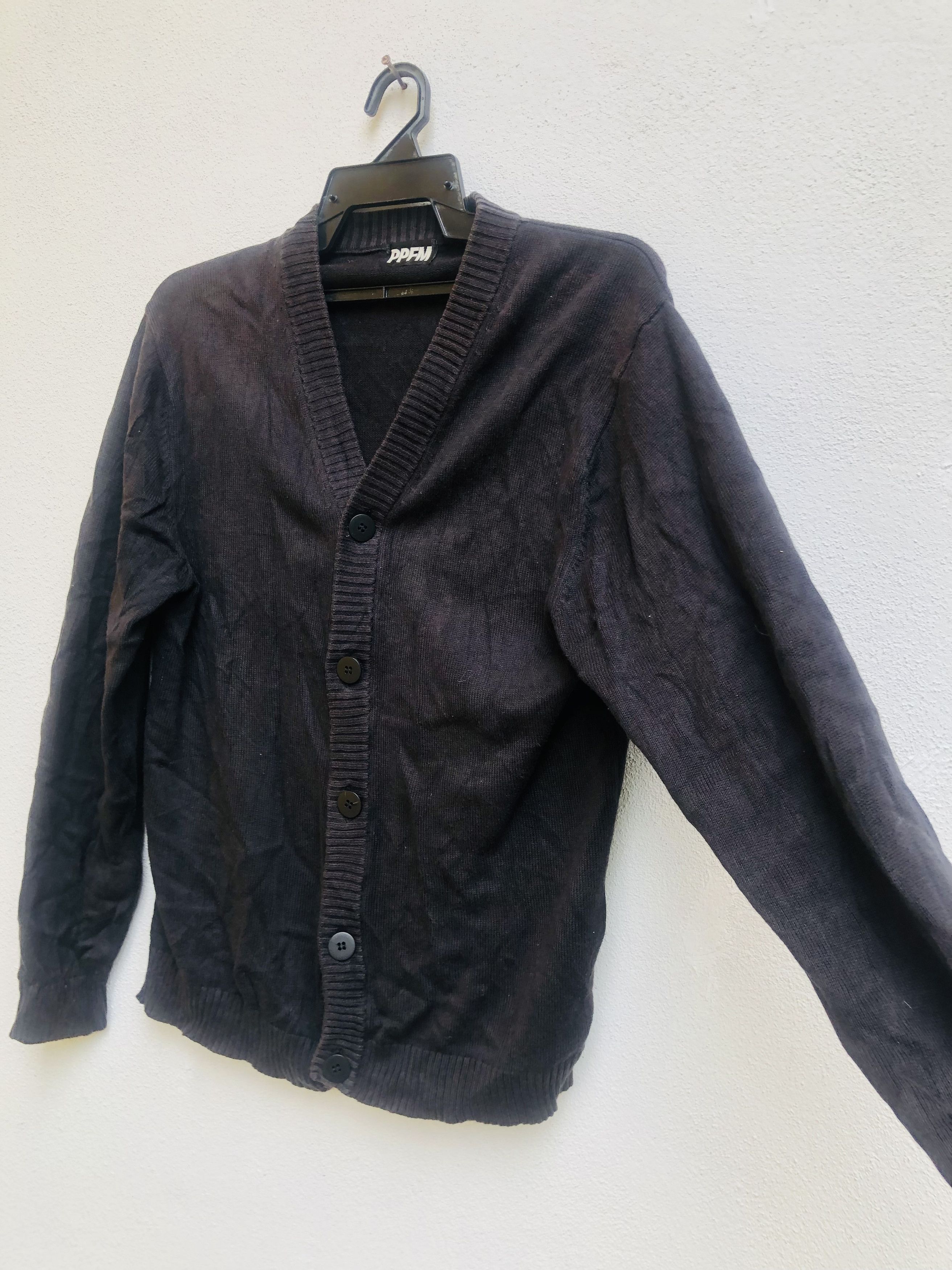 Japanese Brand × PPFM × Vintage Vintage PPFM Cardigan Black Colour Fashion Style Size US M / EU 48-50 / 2 - 8 Thumbnail