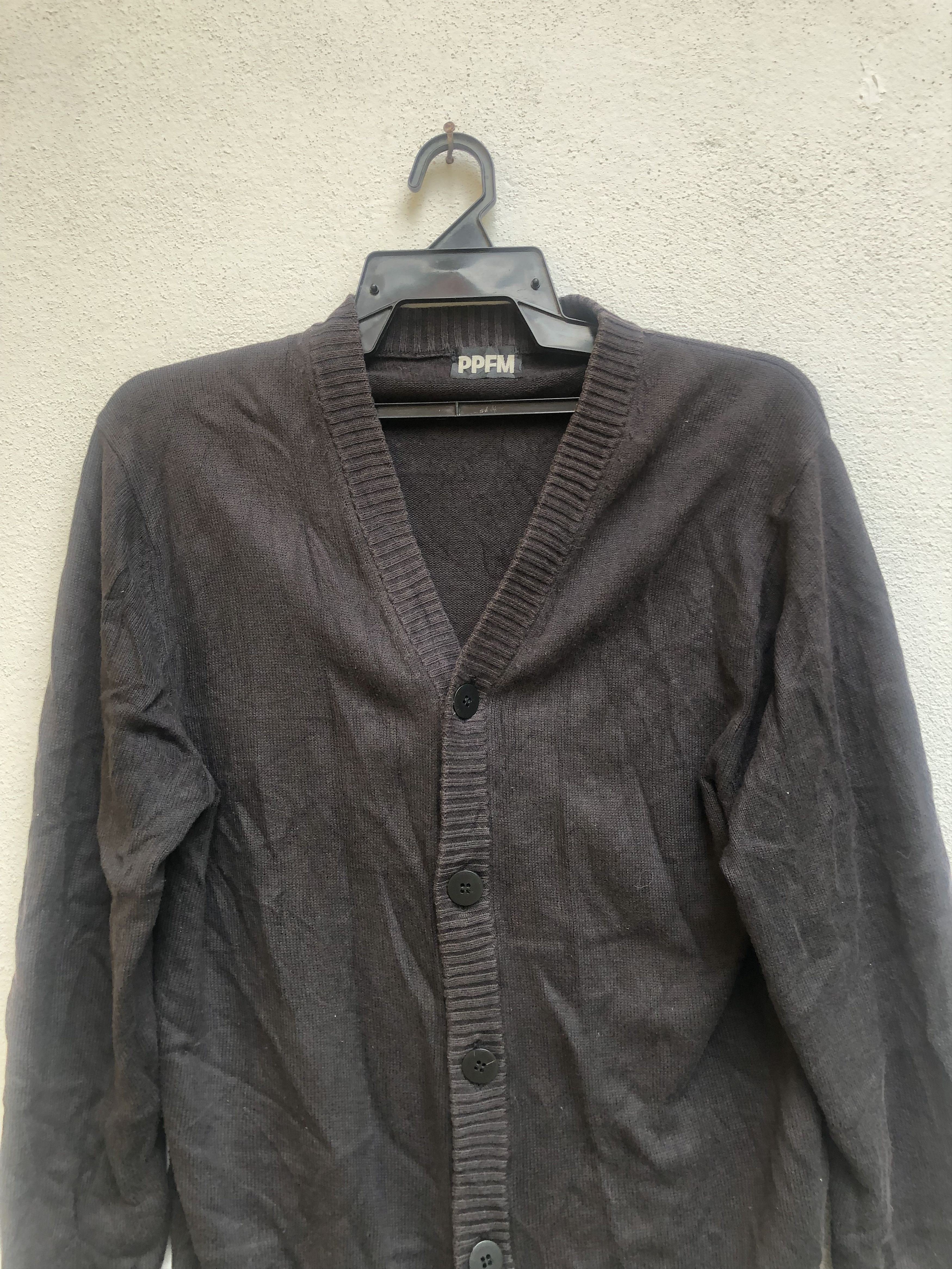 Japanese Brand × PPFM × Vintage Vintage PPFM Cardigan Black Colour Fashion Style Size US M / EU 48-50 / 2 - 3 Thumbnail