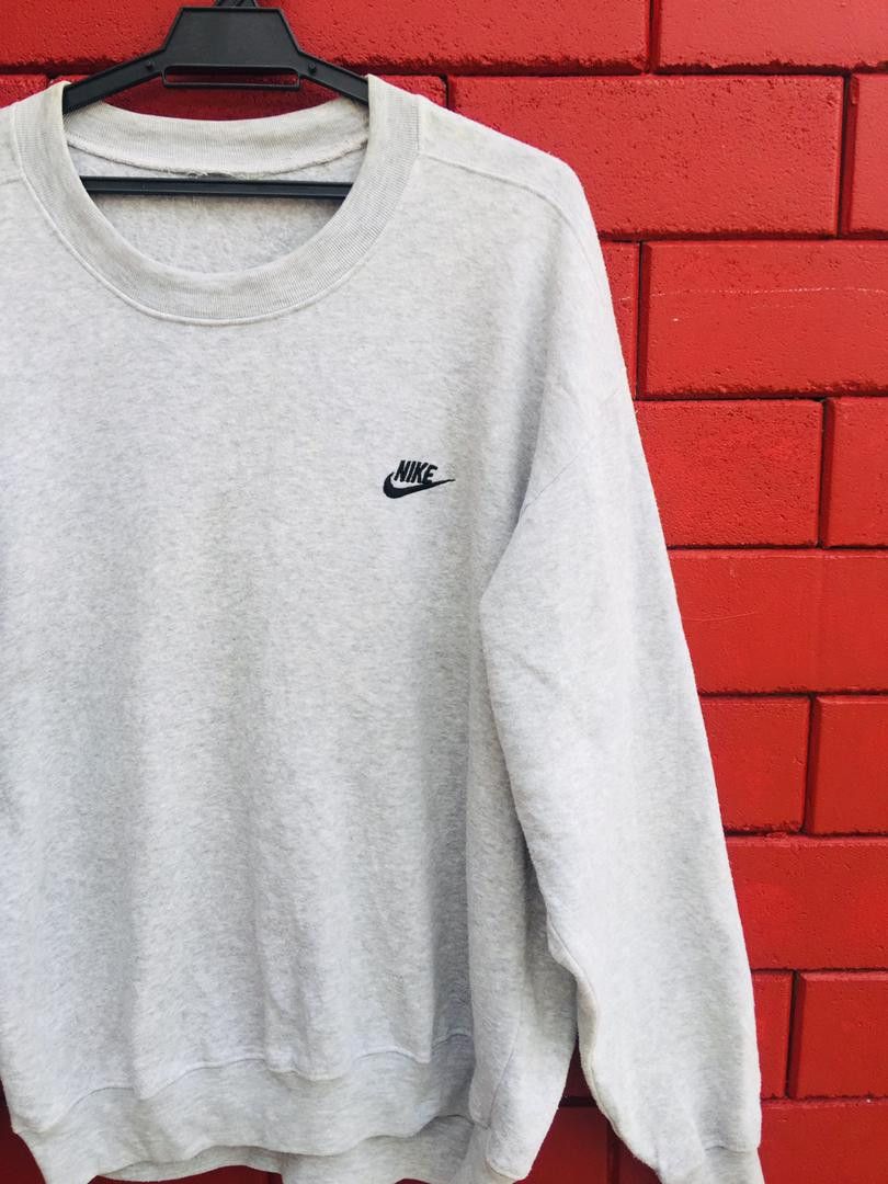 Japanese Brand × Nike Vintage Nike Grey Travis Scott Fashion Style Sweatshirt Size US L / EU 52-54 / 3 - 7 Thumbnail