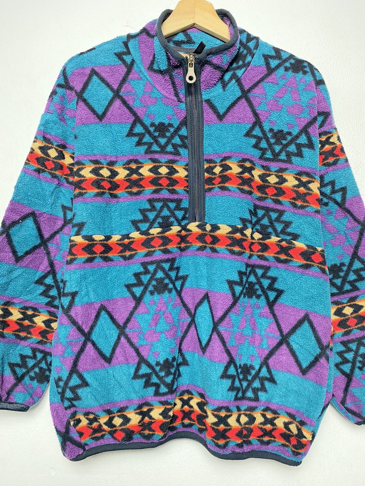 Japanese Brand × Woolrich Woolen Mills Vintage Woolrich Printed Fleece Size US M / EU 48-50 / 2 - 2 Thumbnail