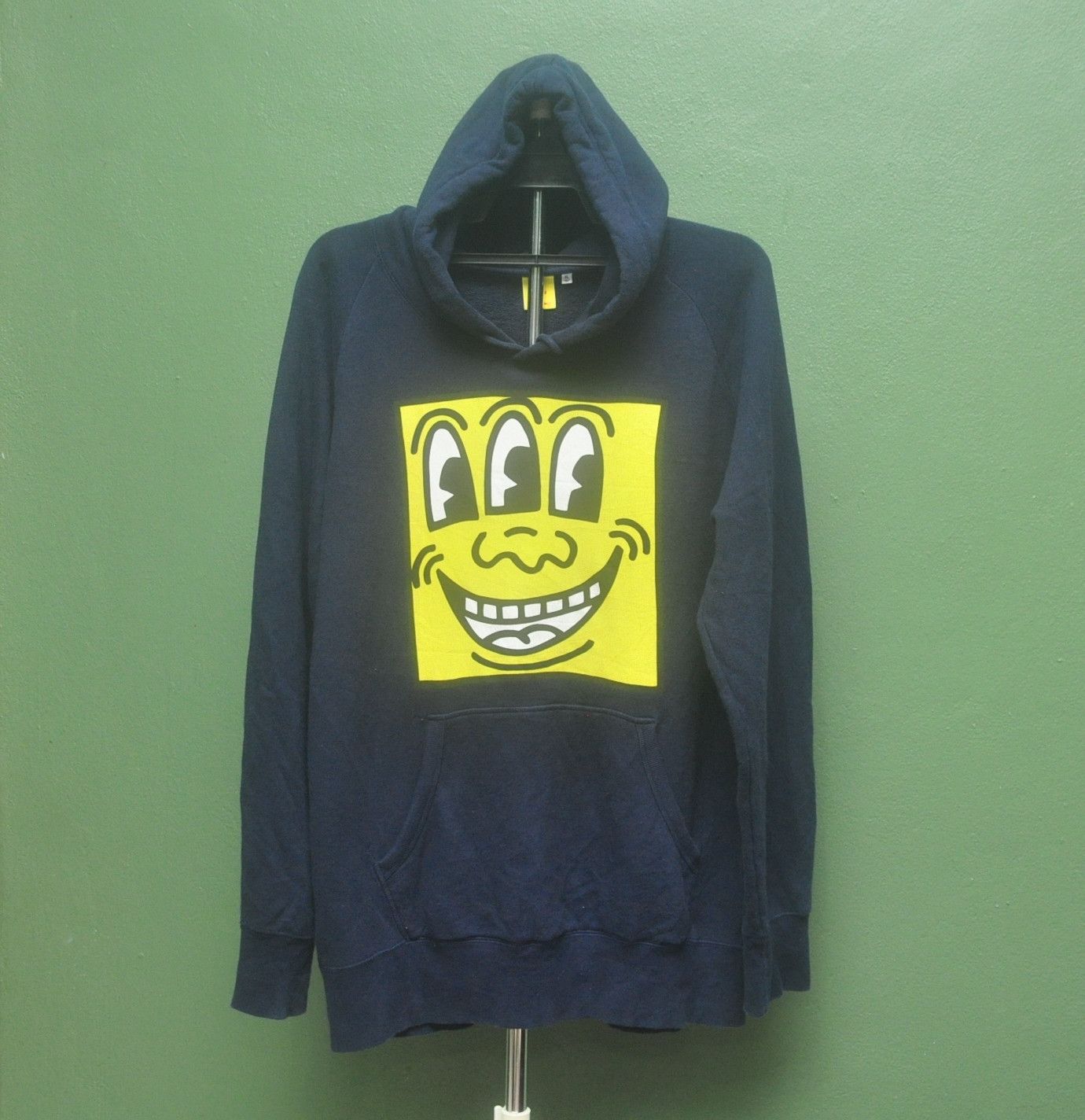 Japanese Brand × Keith Haring × Vintage Keith Haring Big Face Skateboarding Hoodie Travis Scott Size US L / EU 52-54 / 3 - 1 Thumbnail