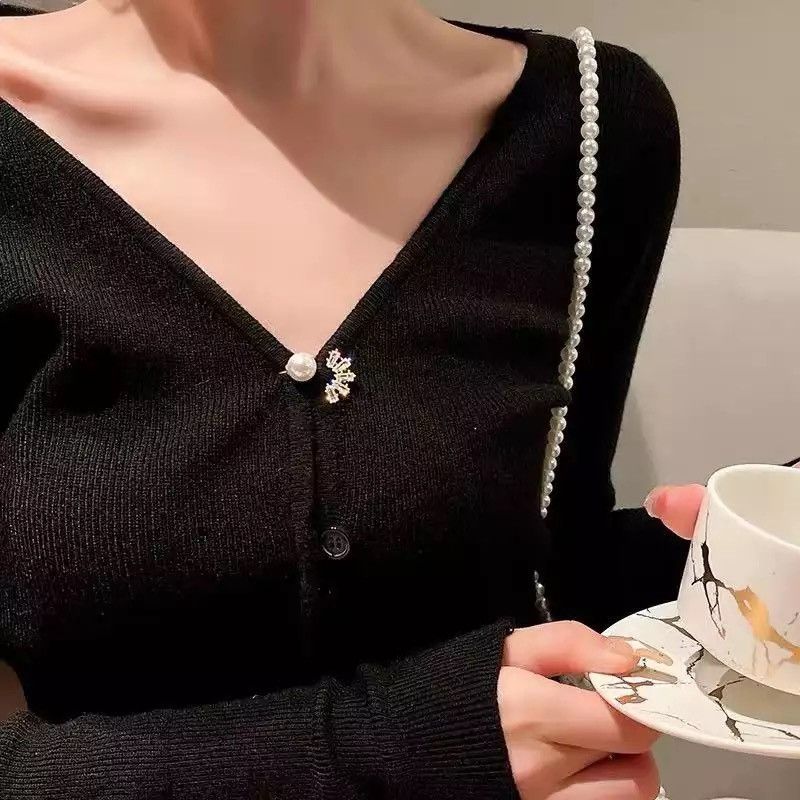 Jewelry Pearl High-Grade Women's Anti Slip Brooch Size ONE SIZE - 5 Thumbnail