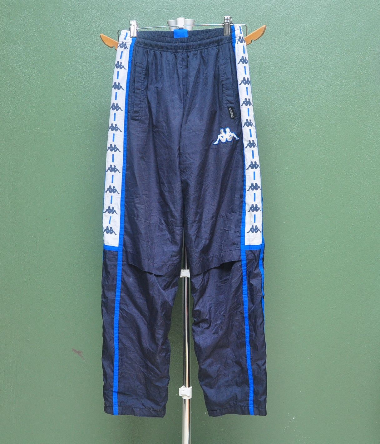 image of Kappa Big Logo Track Pant / Hip Hop Swag Skate Rap in Dark Blue, Men's (Size 32)