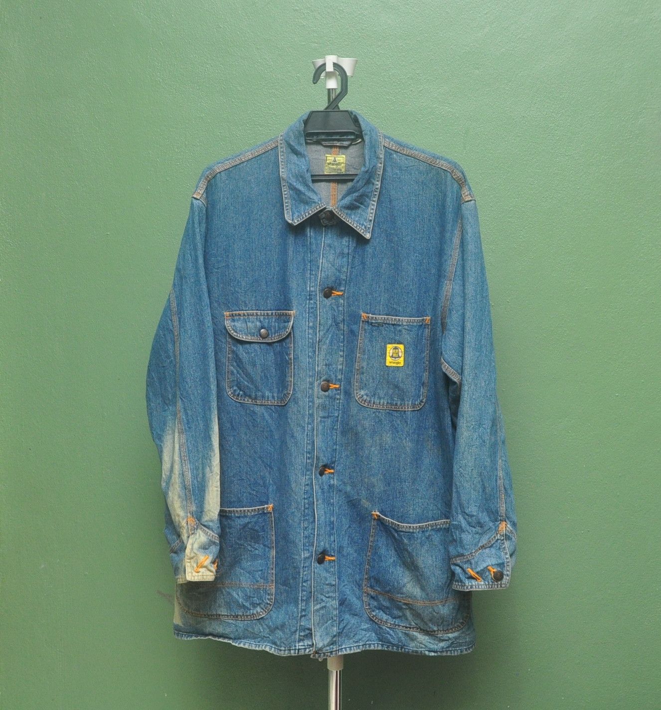 Japanese Brand × Vintage × Wrangler Vintage Wrangler Blue Bell Denim Jacket 80s Travis Scott Size US L / EU 52-54 / 3 - 1 Thumbnail