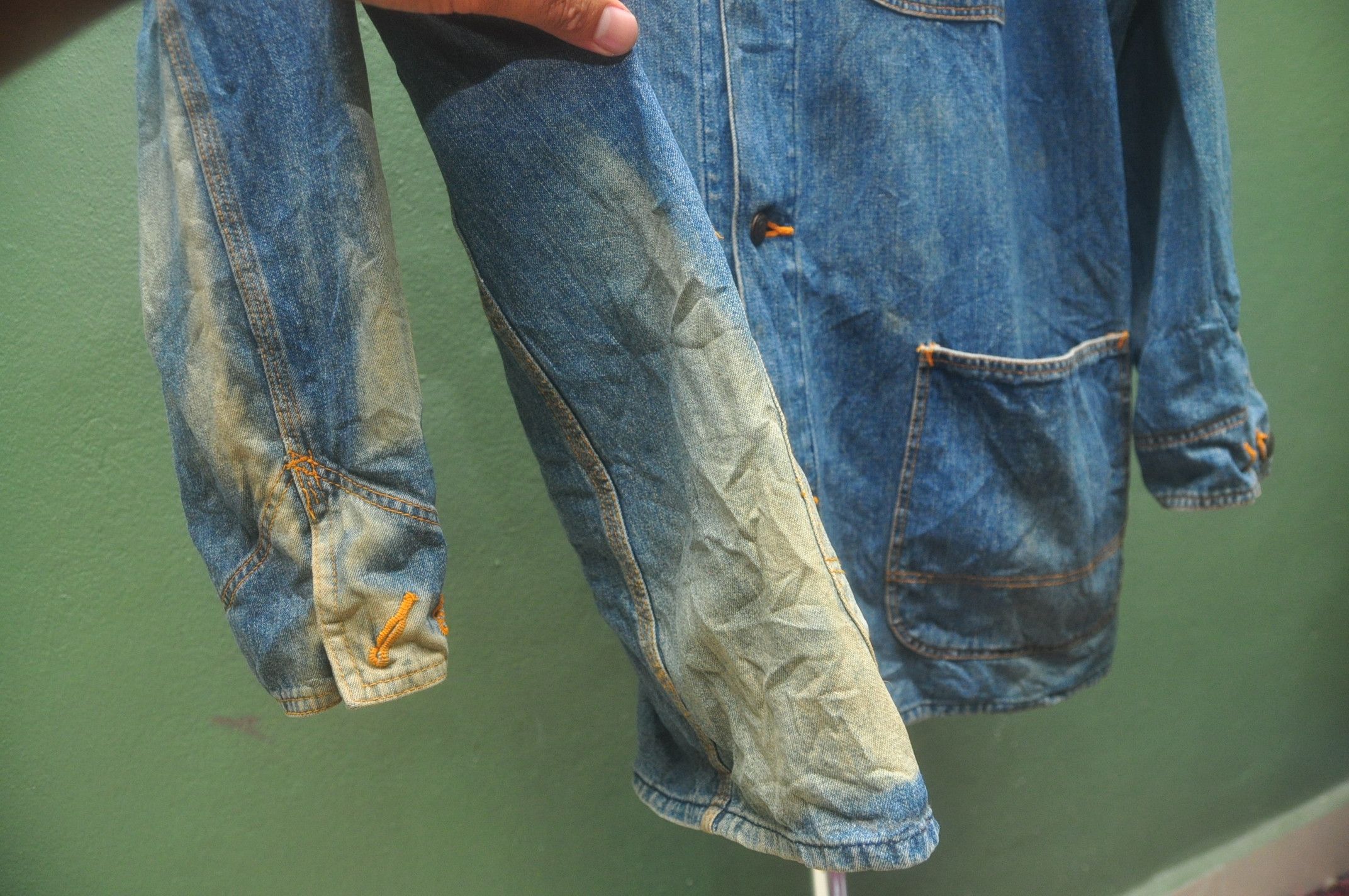 Japanese Brand × Vintage × Wrangler Vintage Wrangler Blue Bell Denim Jacket 80s Travis Scott Size US L / EU 52-54 / 3 - 6 Thumbnail
