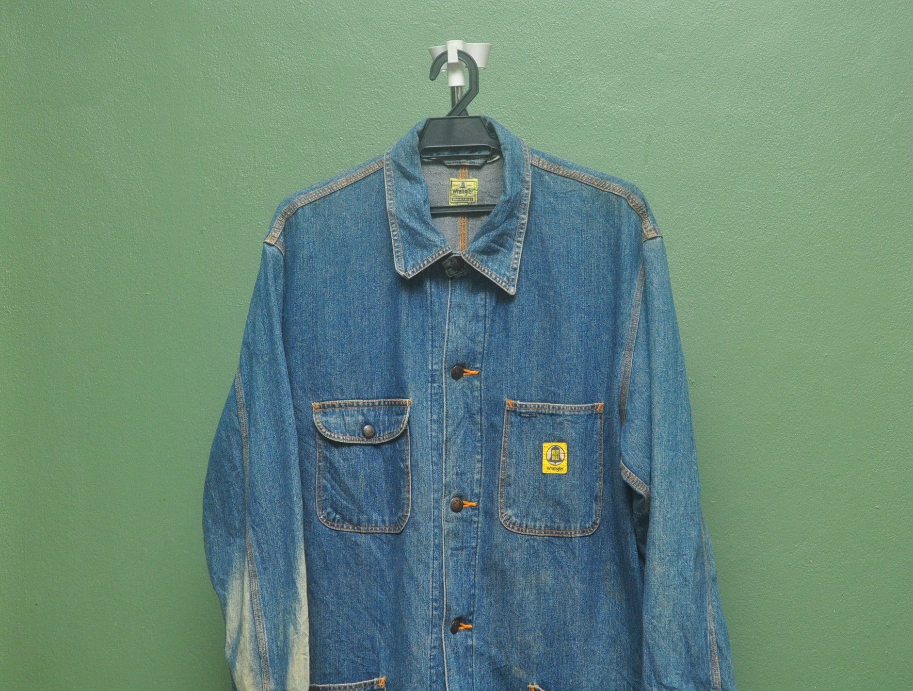 Japanese Brand × Vintage × Wrangler Vintage Wrangler Blue Bell Denim Jacket 80s Travis Scott Size US L / EU 52-54 / 3 - 3 Thumbnail
