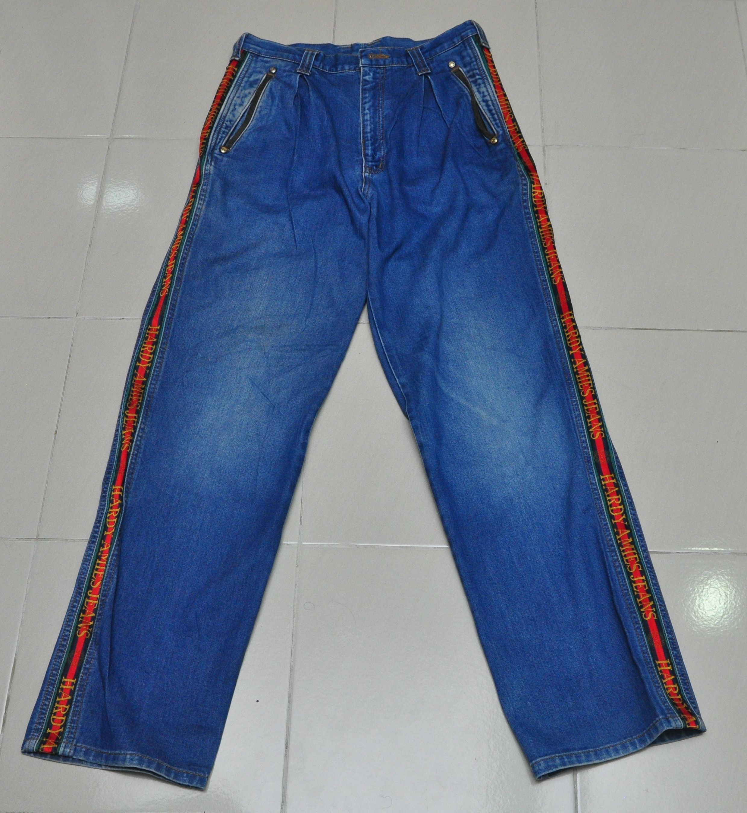 Designer × Hardy Amies × Japanese Brand Vintage Hardy Amies Jeans Travis Scott Fashion Style Size US 31 - 1 Thumbnail