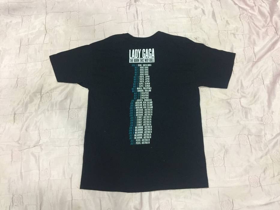 Band Tees × Japanese Brand × Vintage Vintage Lady Gaga The Bone This Way Ball Tour Shirt Size US L / EU 52-54 / 3 - 2 Thumbnail