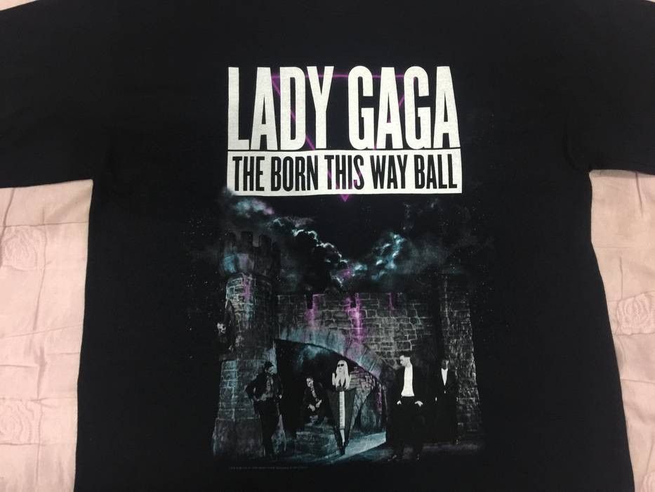 Band Tees × Japanese Brand × Vintage Vintage Lady Gaga The Bone This Way Ball Tour Shirt Size US L / EU 52-54 / 3 - 3 Thumbnail