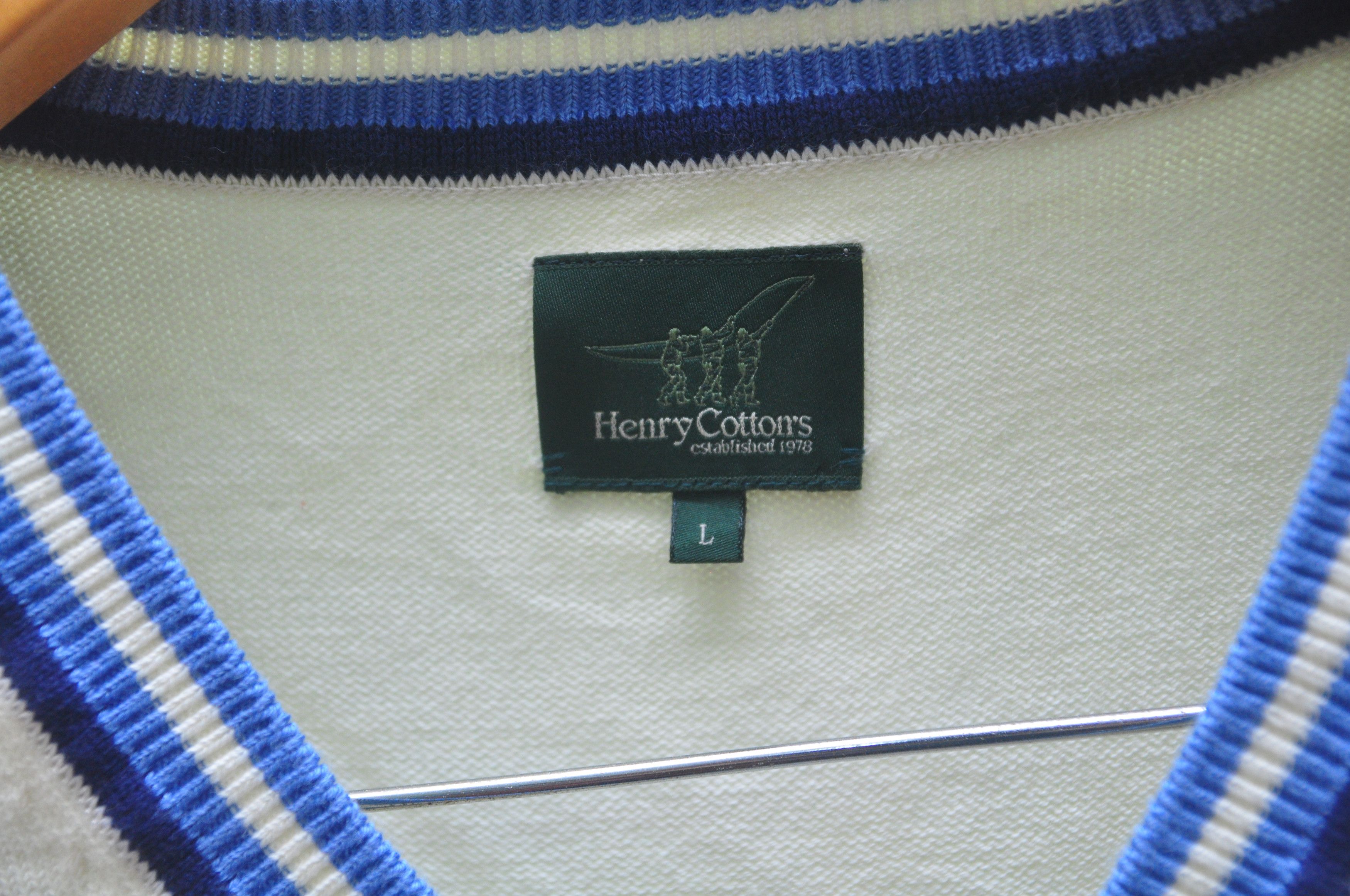 Henry Cotton's × Japanese Brand × Vintage Vintage Henry Cottons Sweetshirt Designer Fashion Style Size US L / EU 52-54 / 3 - 5 Thumbnail