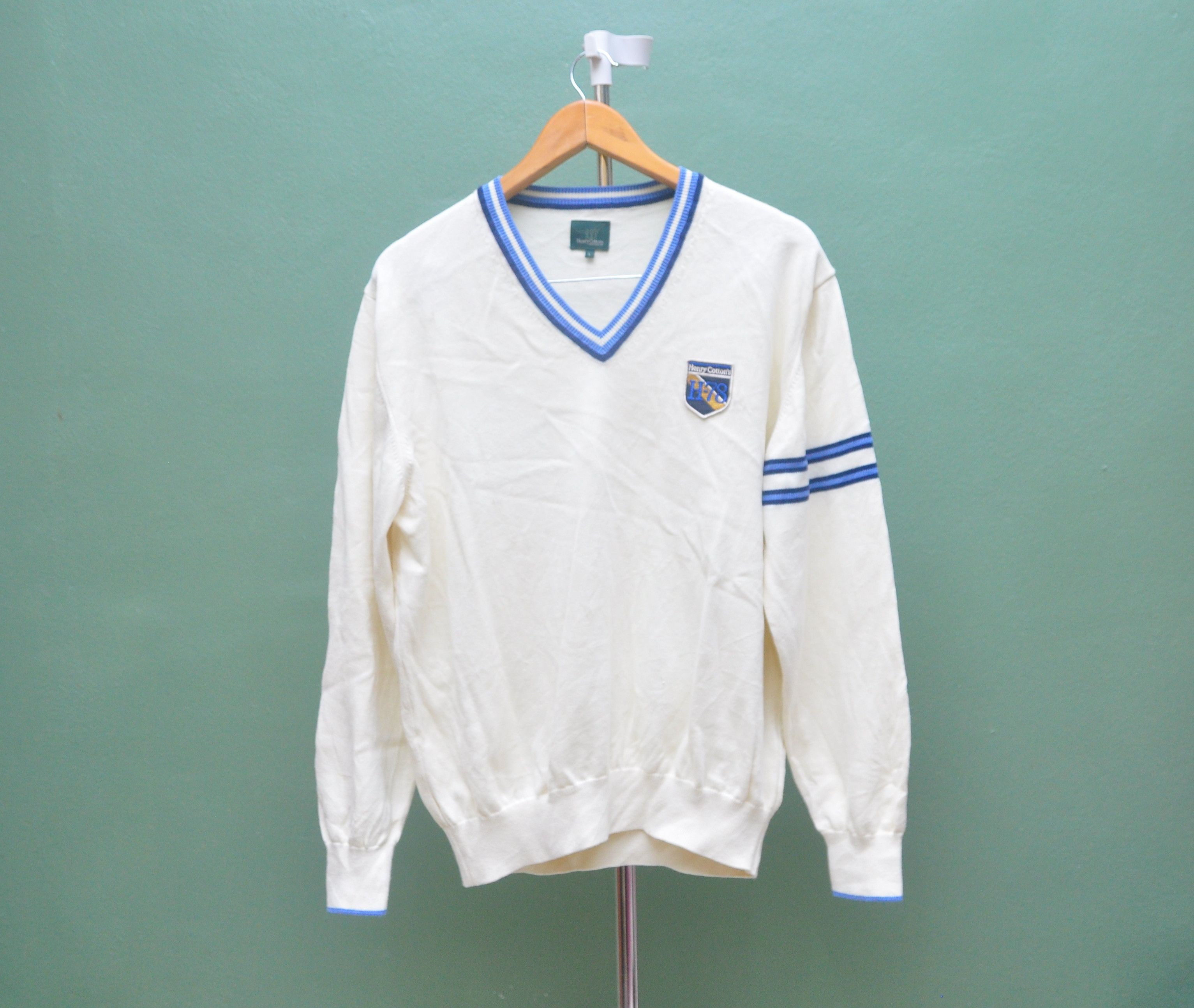 Henry Cotton's × Japanese Brand × Vintage Vintage Henry Cottons Sweetshirt Designer Fashion Style Size US L / EU 52-54 / 3 - 1 Thumbnail