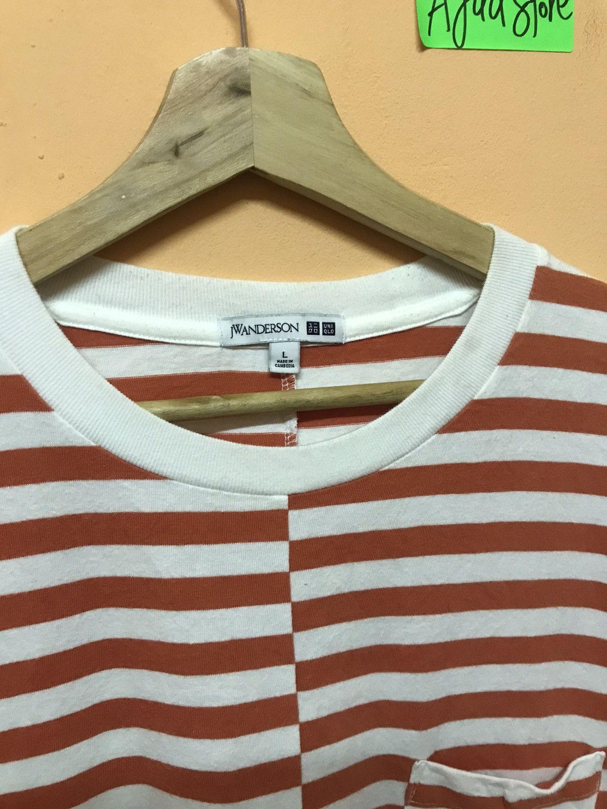 JW Anderson × Uniqlo ‼️TSHIRT STRIPE SINGLE POCKET NICE COLOUR‼️ Size US L / EU 52-54 / 3 - 7 Thumbnail
