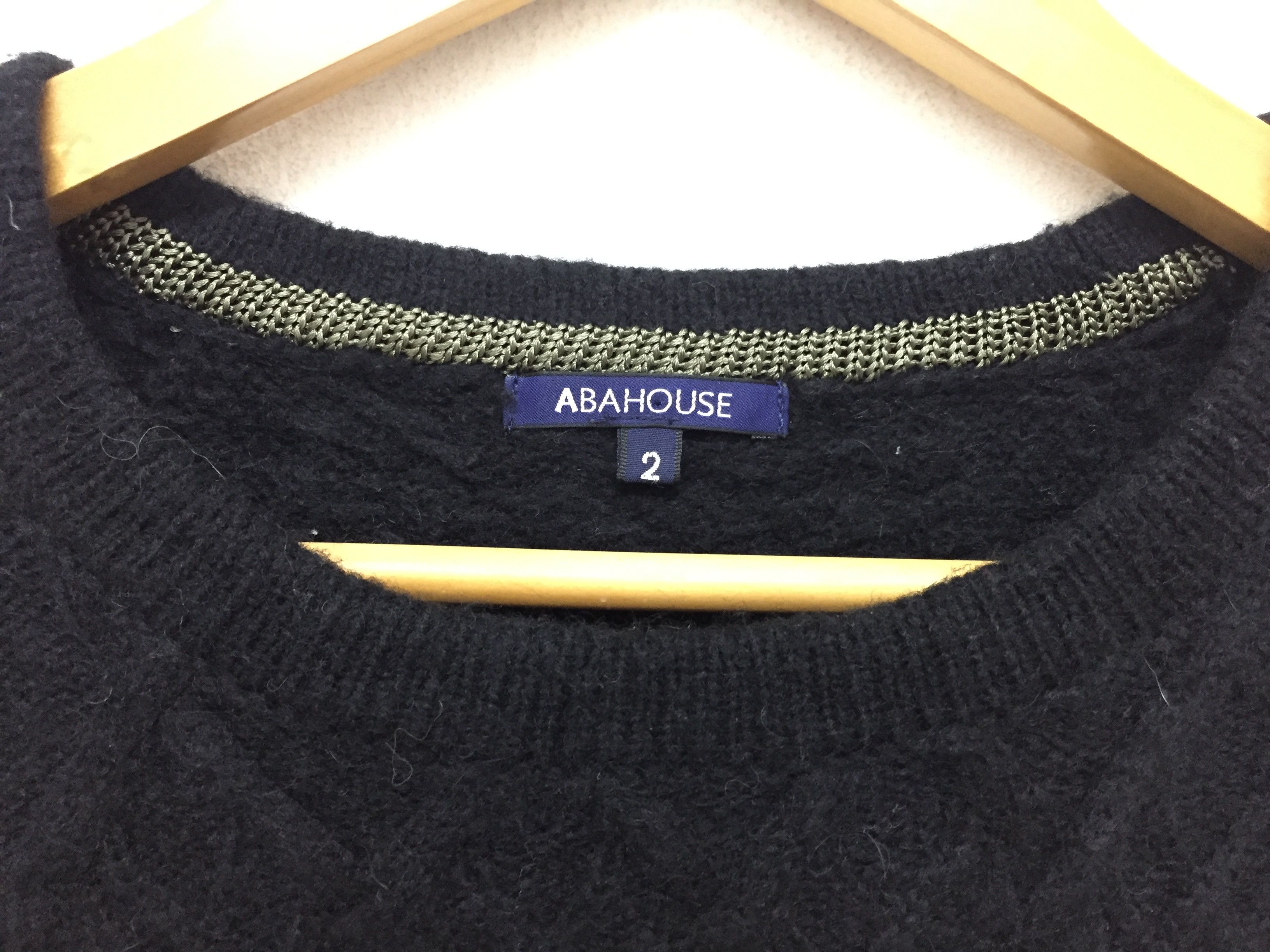 ABAHOUSE Vtg ABAHOUSE Mix Wool cable Knit sweatshirt Size US M / EU 48-50 / 2 - 7 Thumbnail