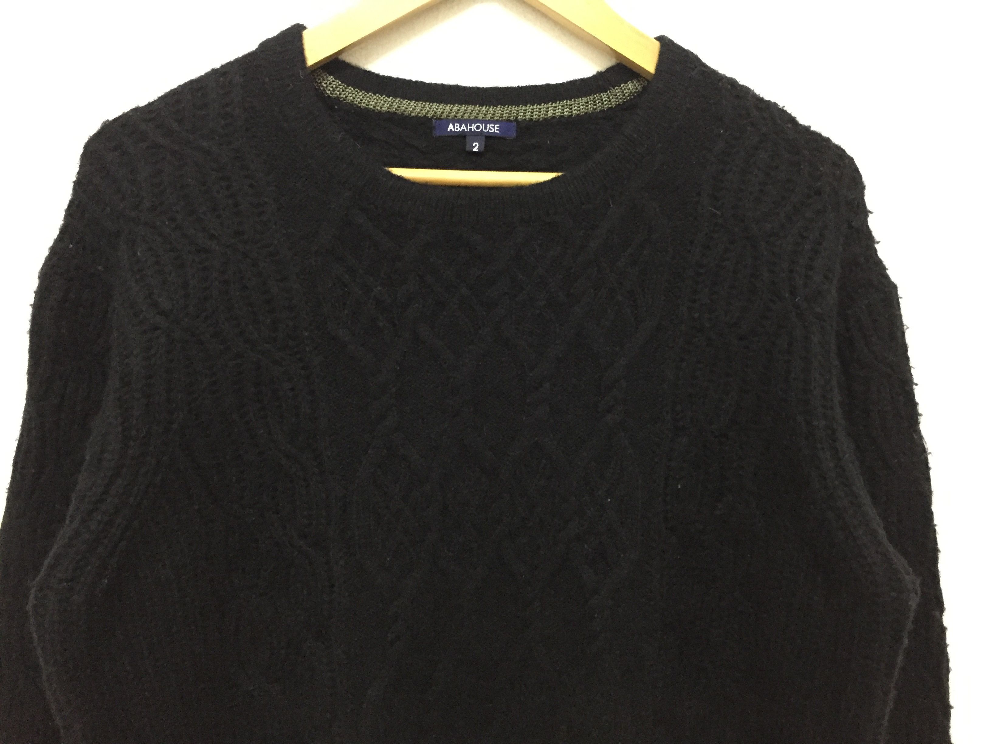 ABAHOUSE Vtg ABAHOUSE Mix Wool cable Knit sweatshirt Size US M / EU 48-50 / 2 - 3 Thumbnail